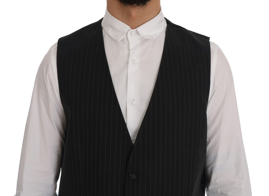 Dolce & Gabbana Grey Waistcoats for Men side view