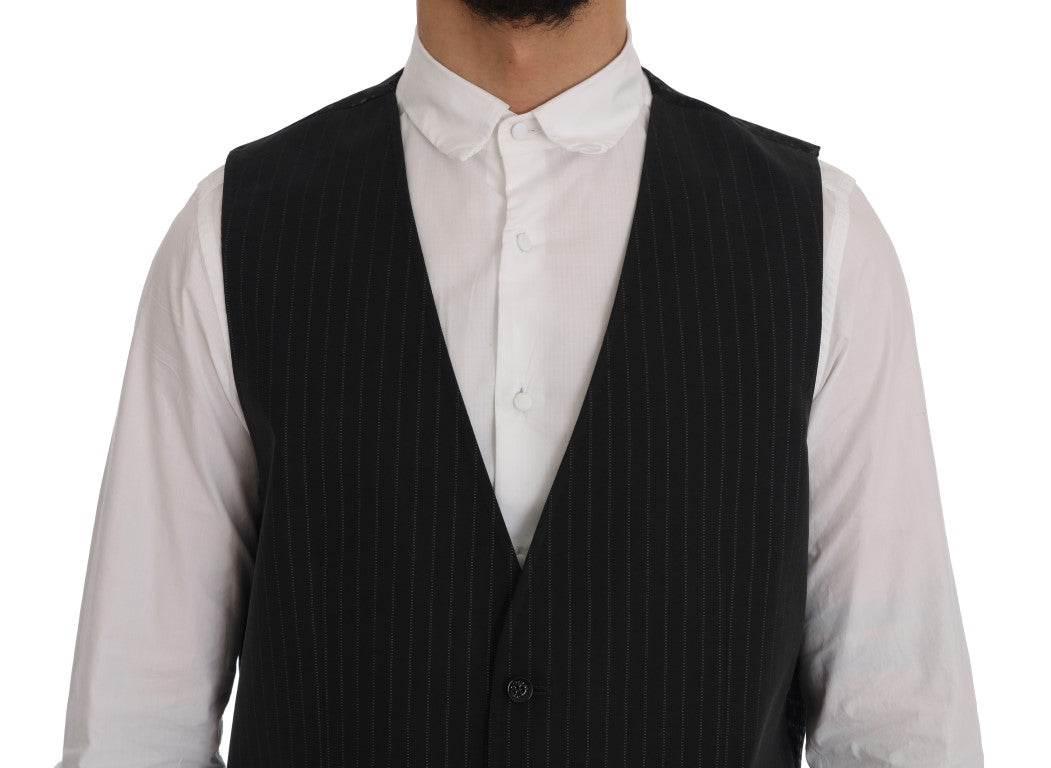 Dolce & Gabbana Grey Waistcoats for Men side view