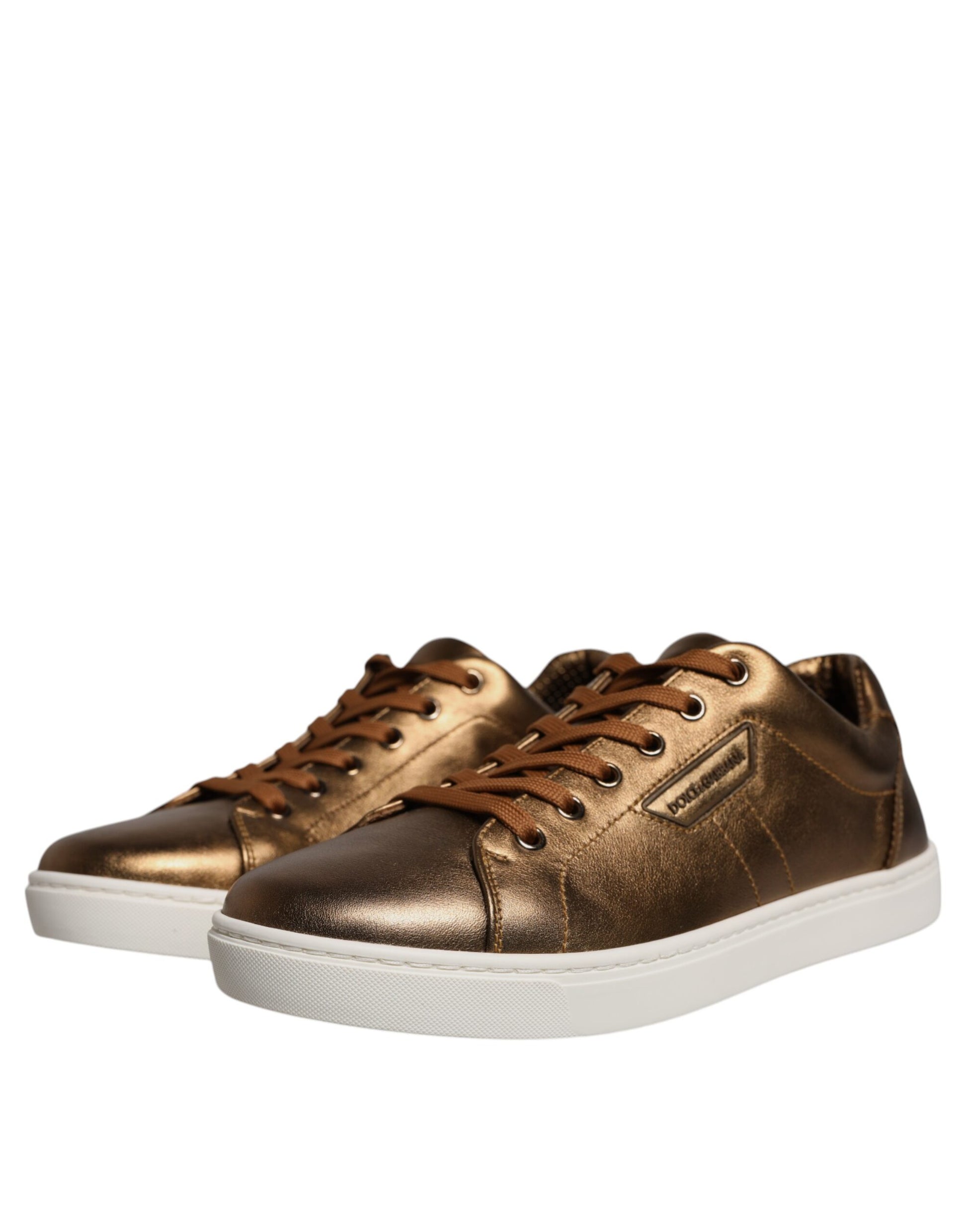 Dolce & Gabbana Gold Low Top Sneakers for Men detail view