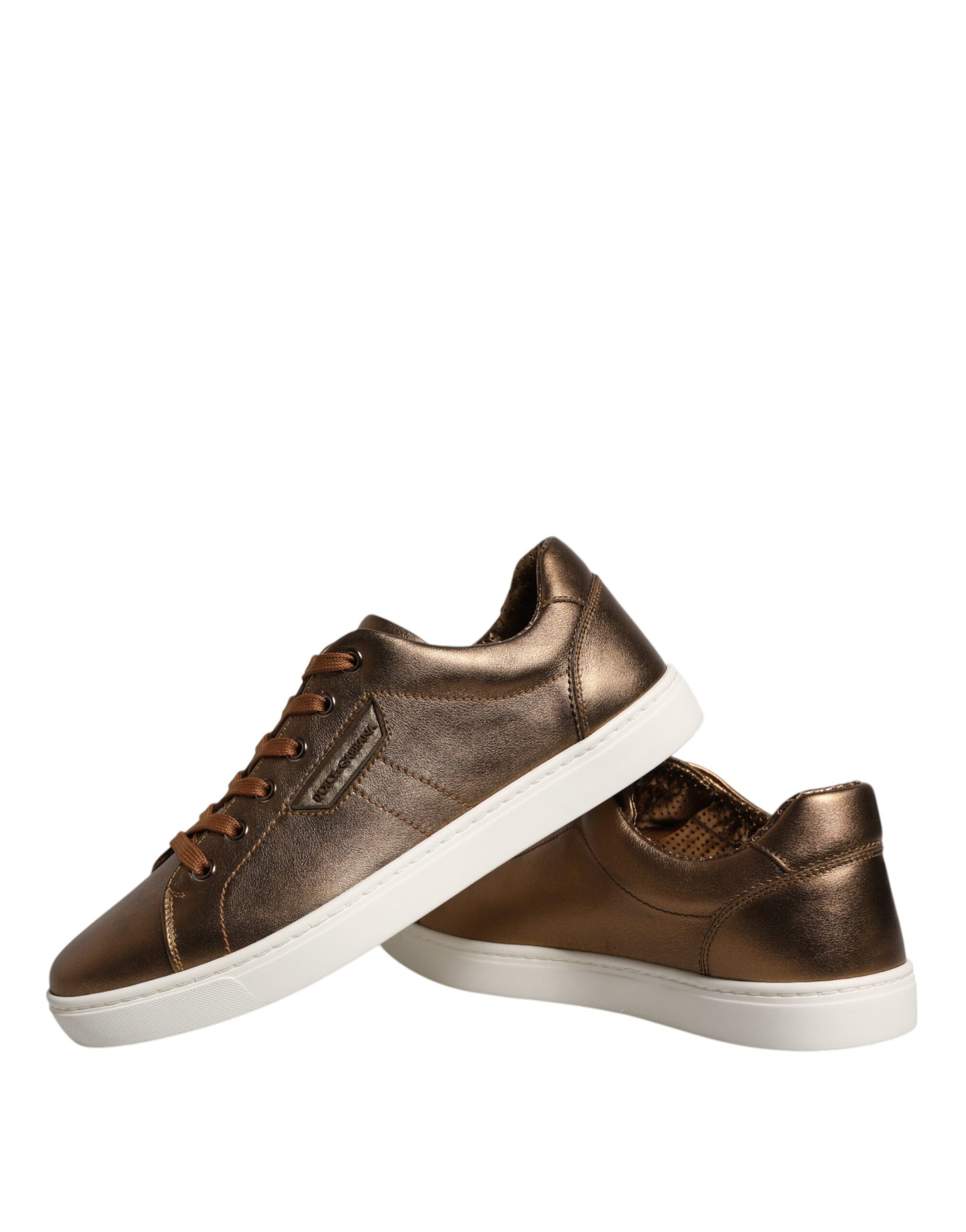 Dolce & Gabbana Gold Low Top Sneakers for Men additional view