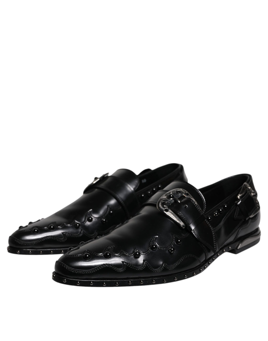Dolce & Gabbana Black Slip On Loafers for Men detail view
