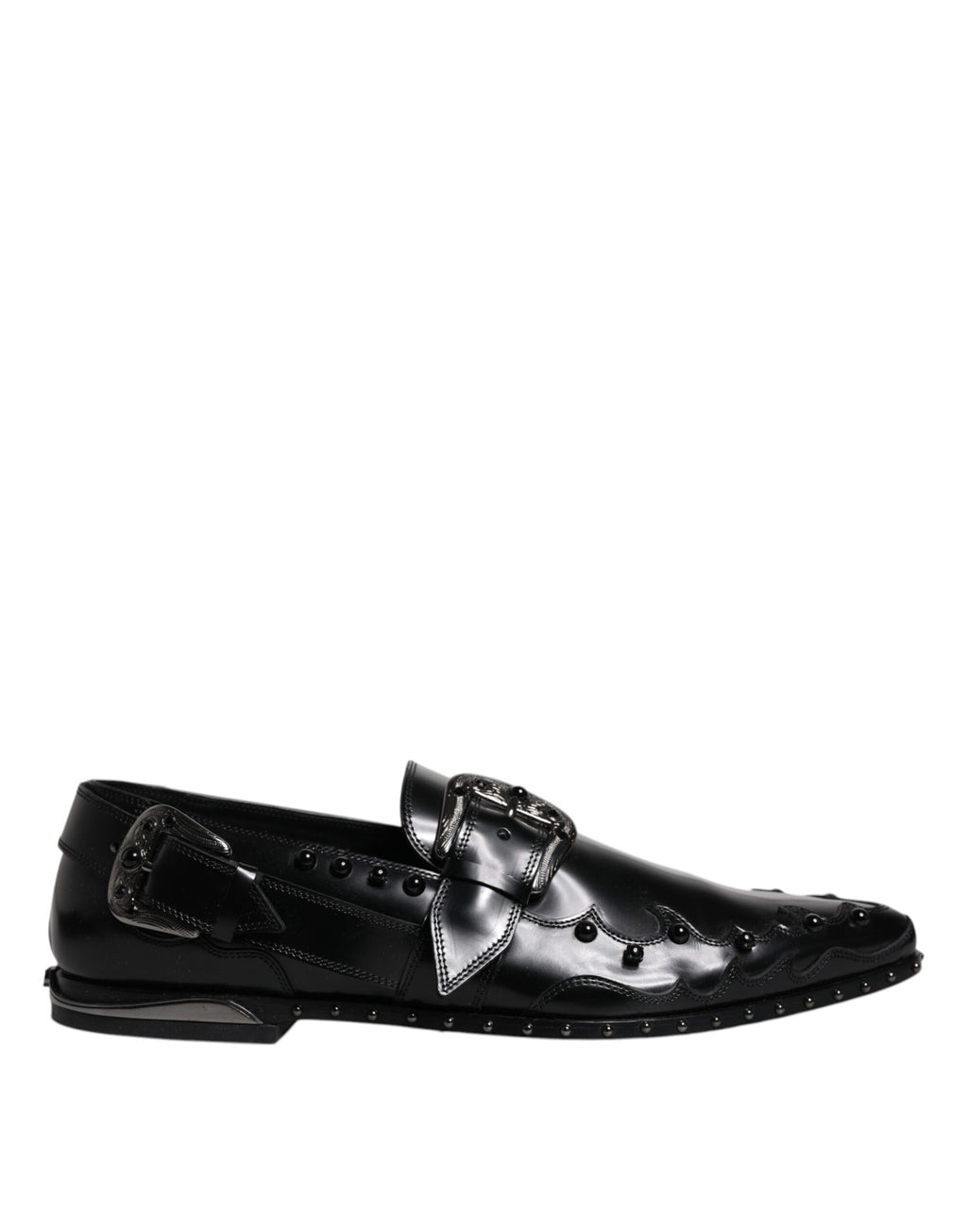 Dolce & Gabbana Black Slip On Loafers for Men