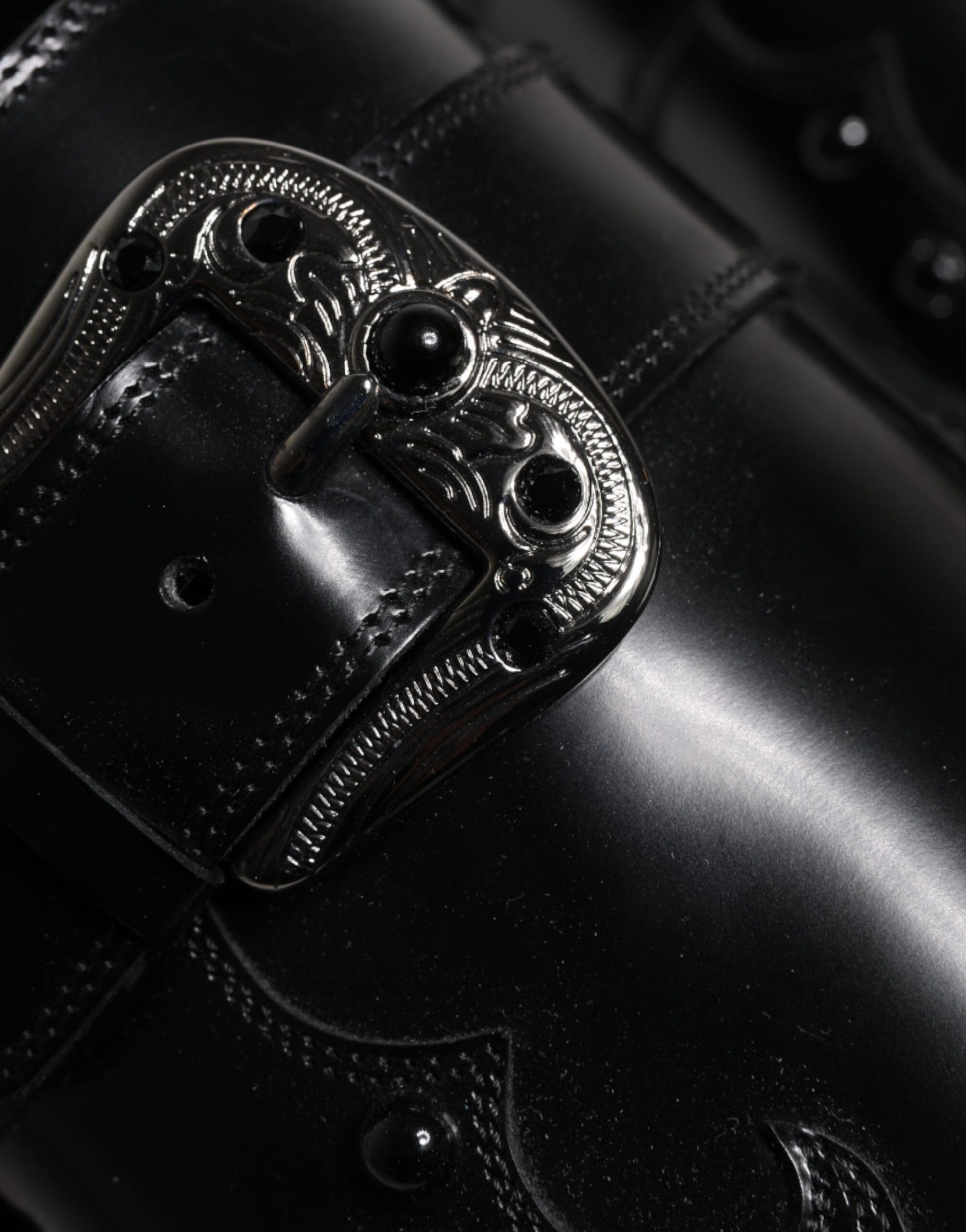 Dolce & Gabbana Black Slip On Loafers for Men additional view