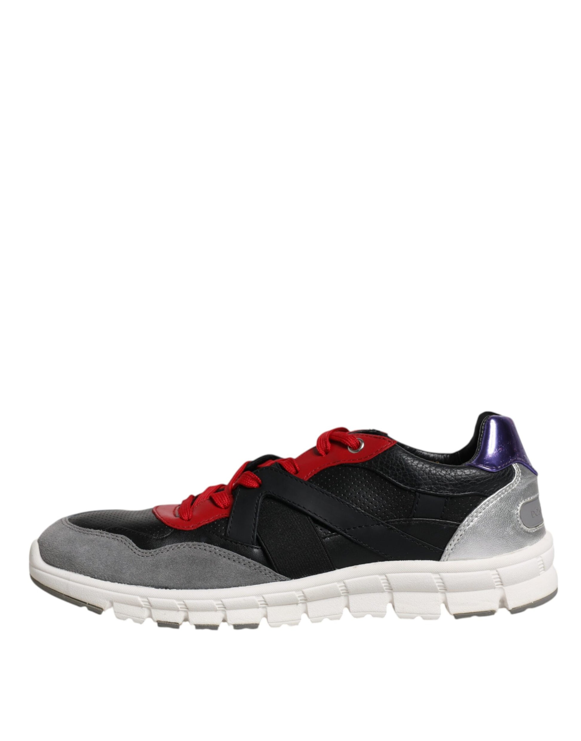 Dolce & Gabbana Baskets basses en cuir et daim multicolores