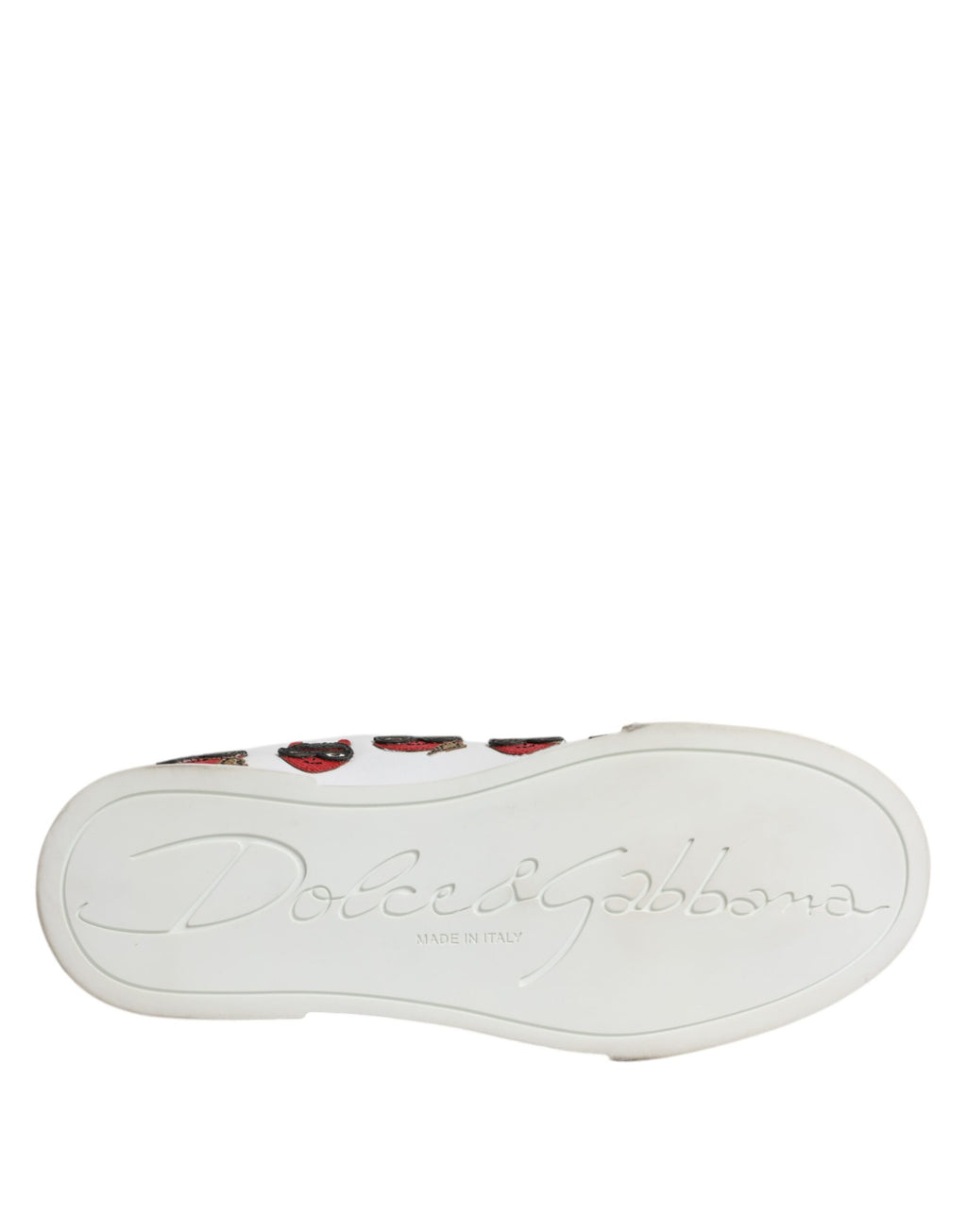 Chaussures Baskets Portofino Dolce & Gabbana Visage Diable Blanc