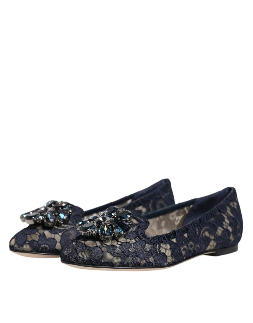 Dolce & Gabbana Blue Ballet Flats for Women side view