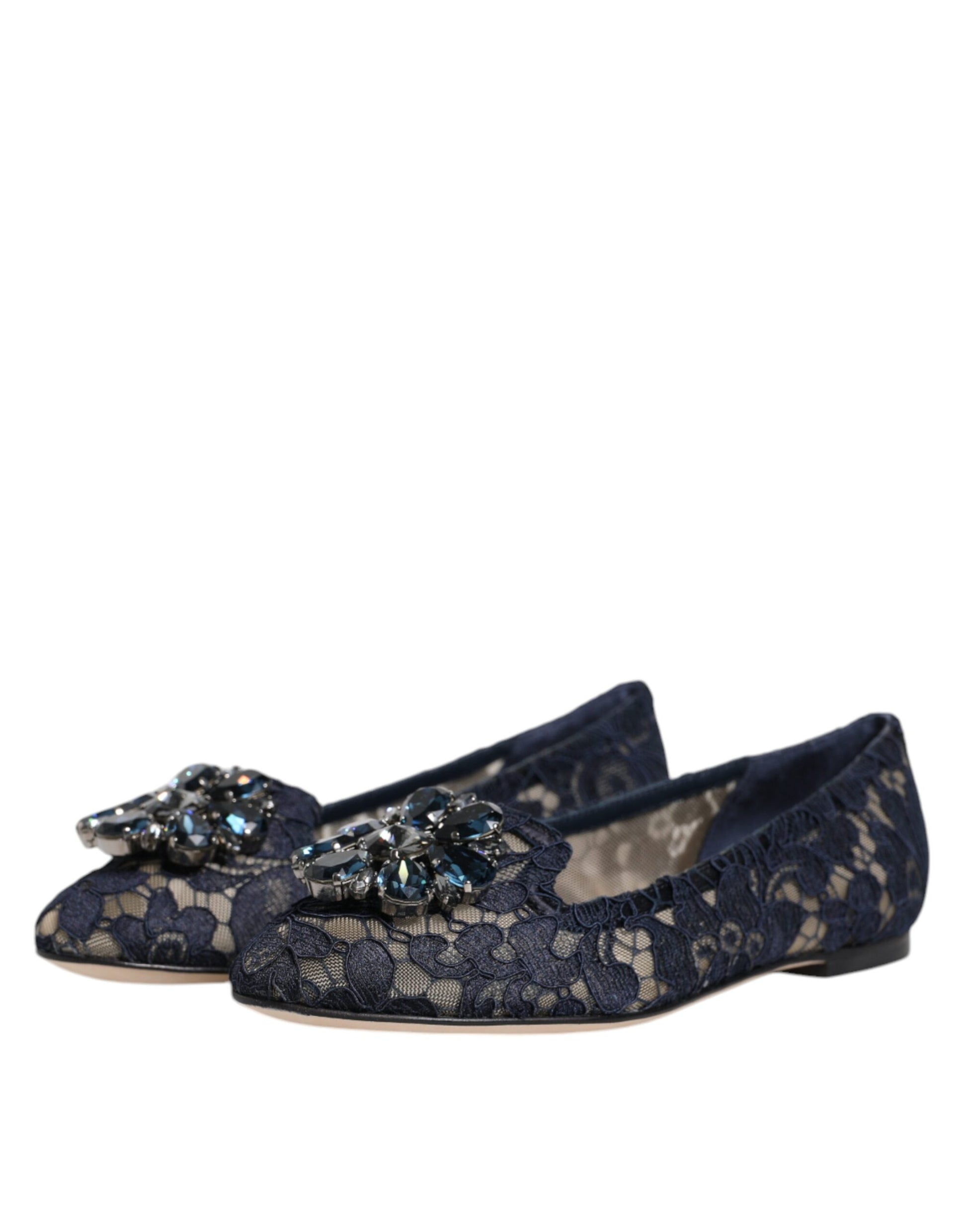 Dolce & Gabbana Blue Ballet Flats for Women side view