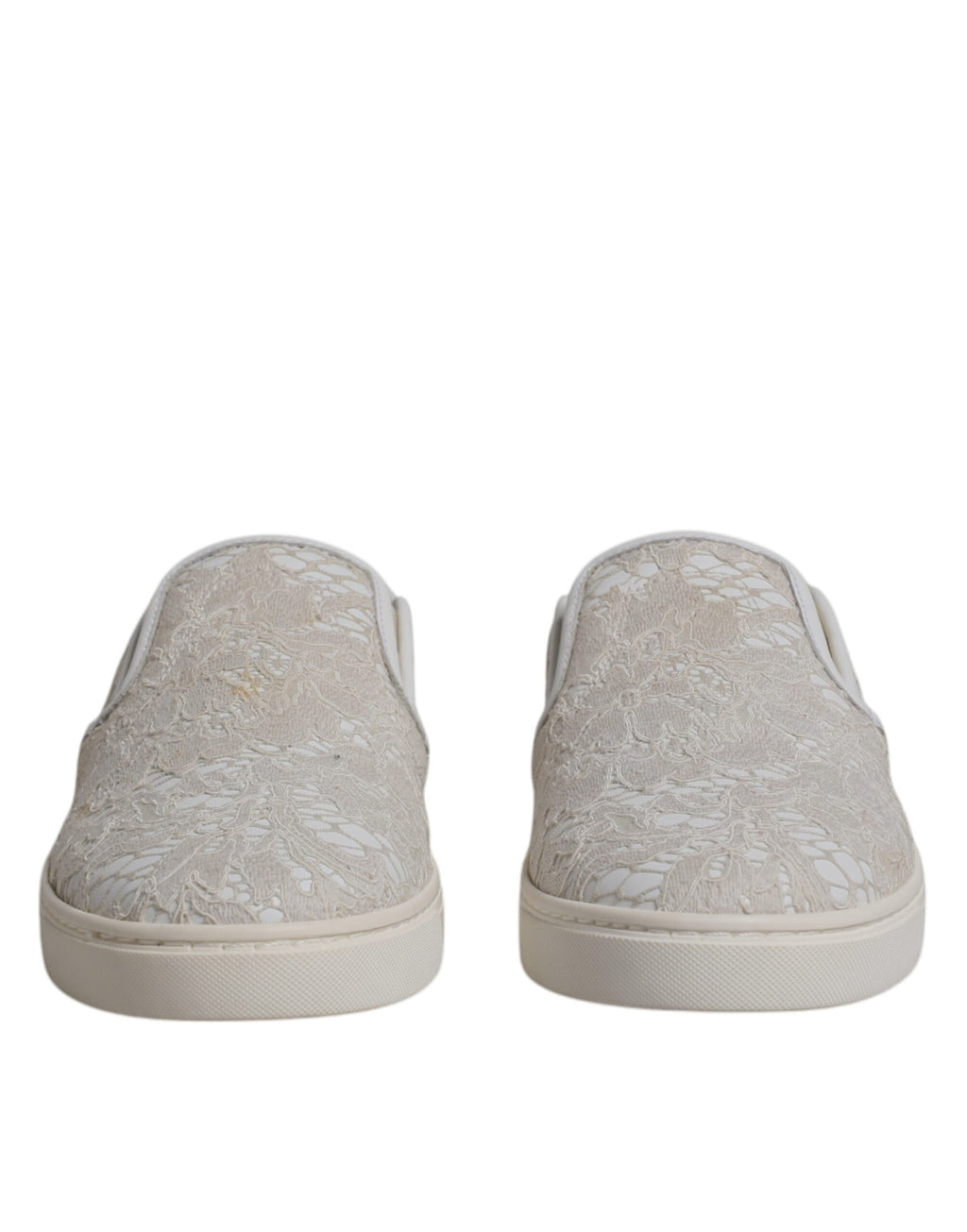 Dolce & Gabbana White Slip On Loafers for Women alternate view