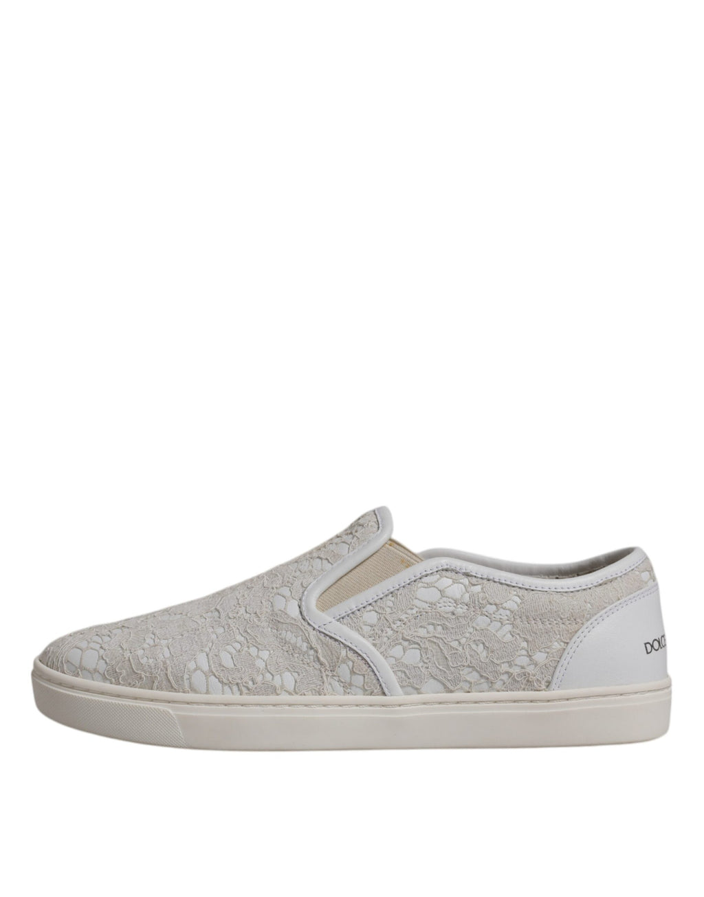Dolce & Gabbana White Slip On Loafers for Women additional view