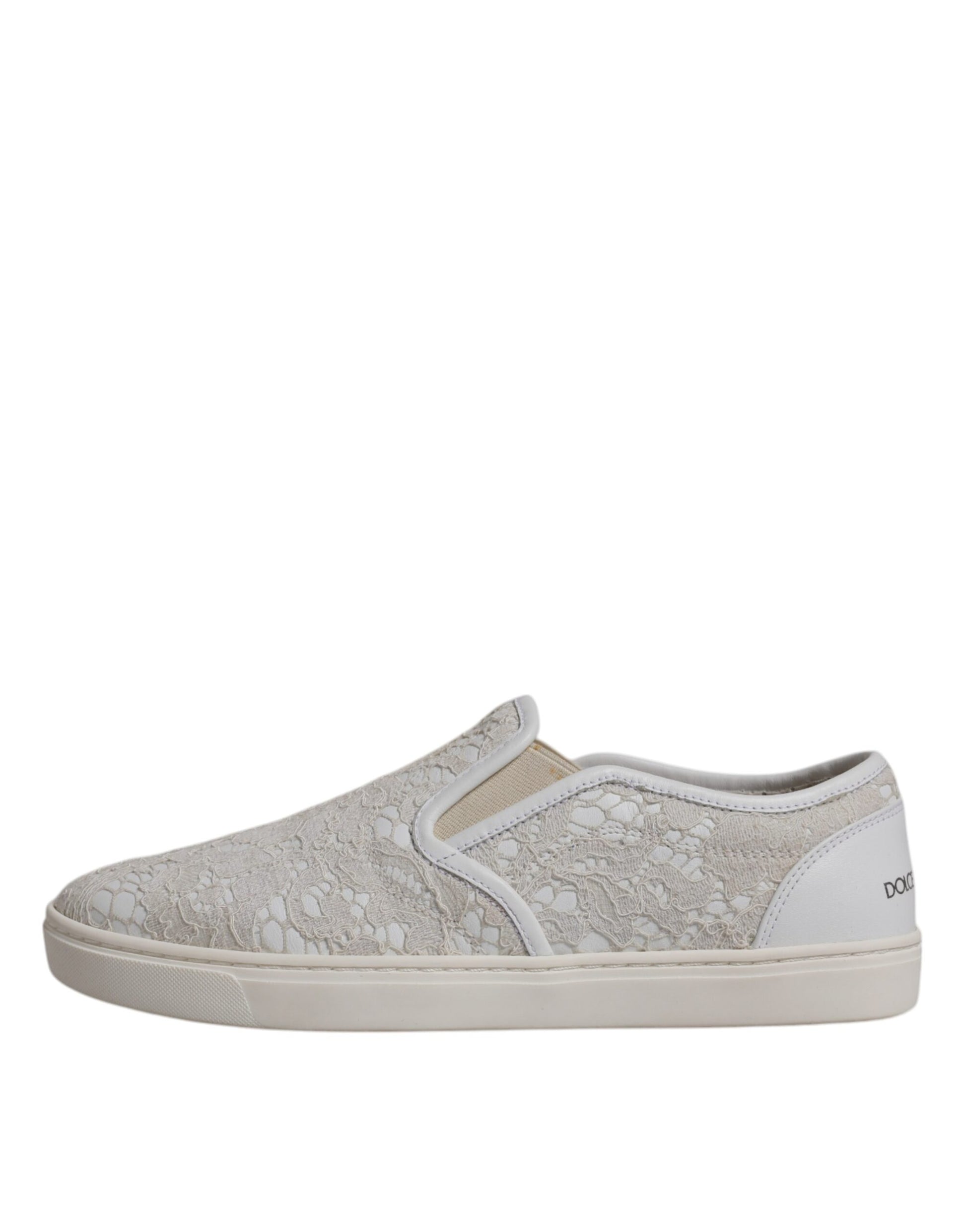 Dolce & Gabbana White Slip On Loafers for Women additional view
