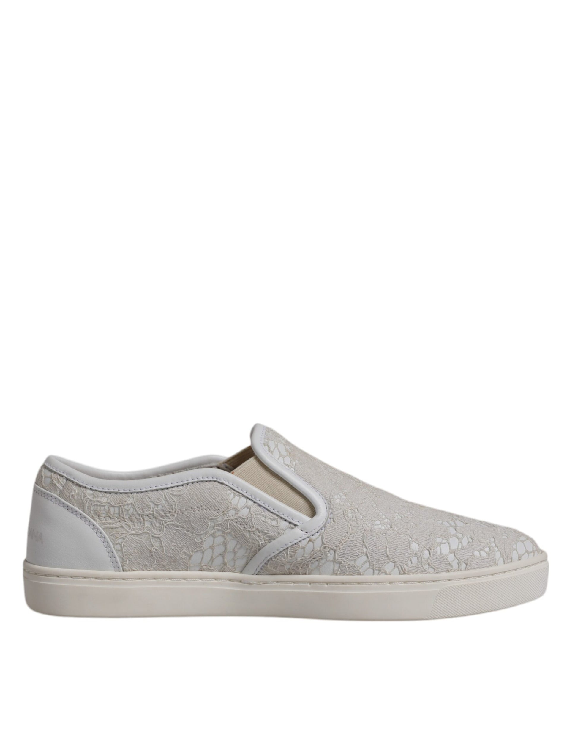 Dolce & Gabbana White Slip On Loafers for Women