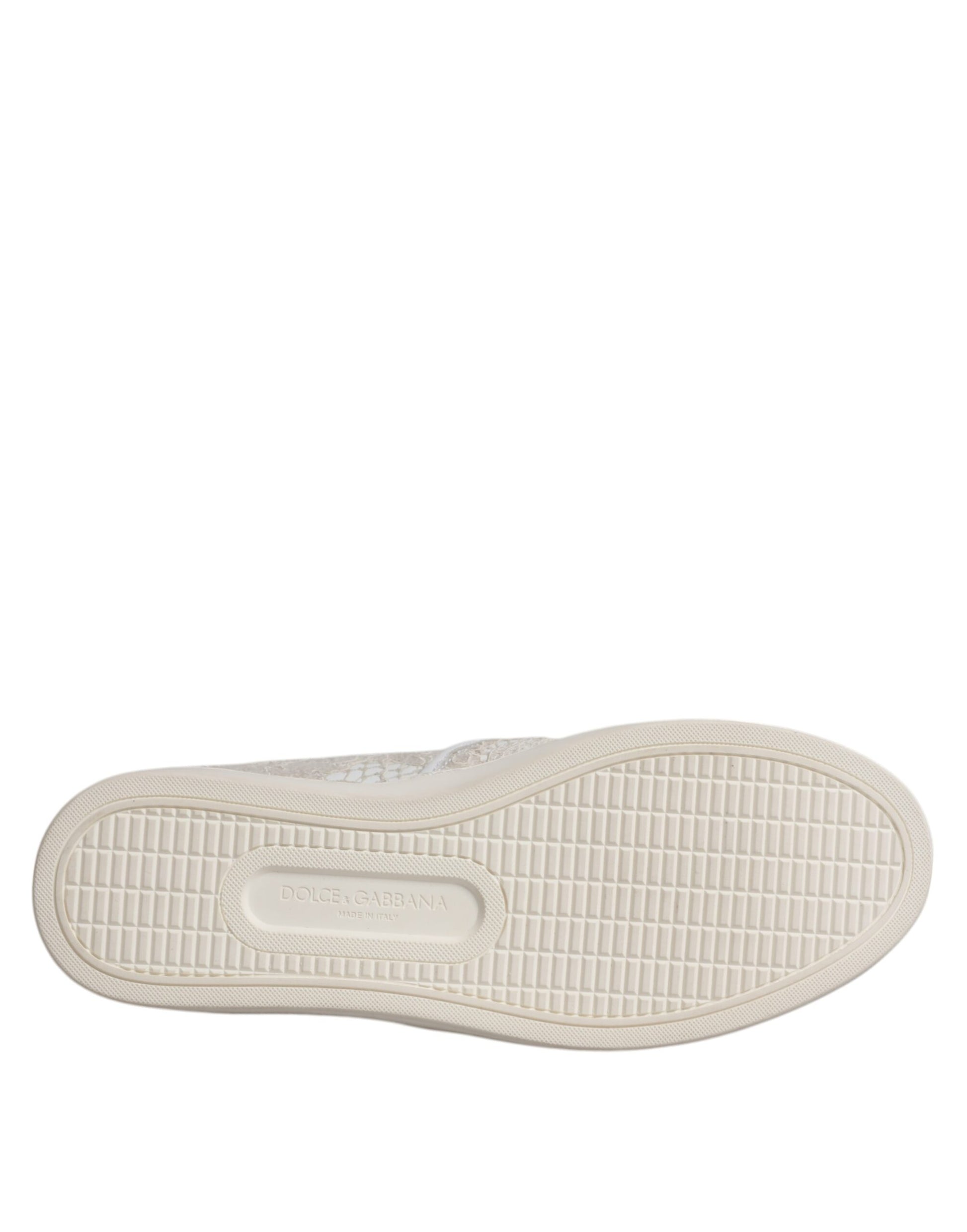 Dolce & Gabbana White Slip On Loafers for Women additional view