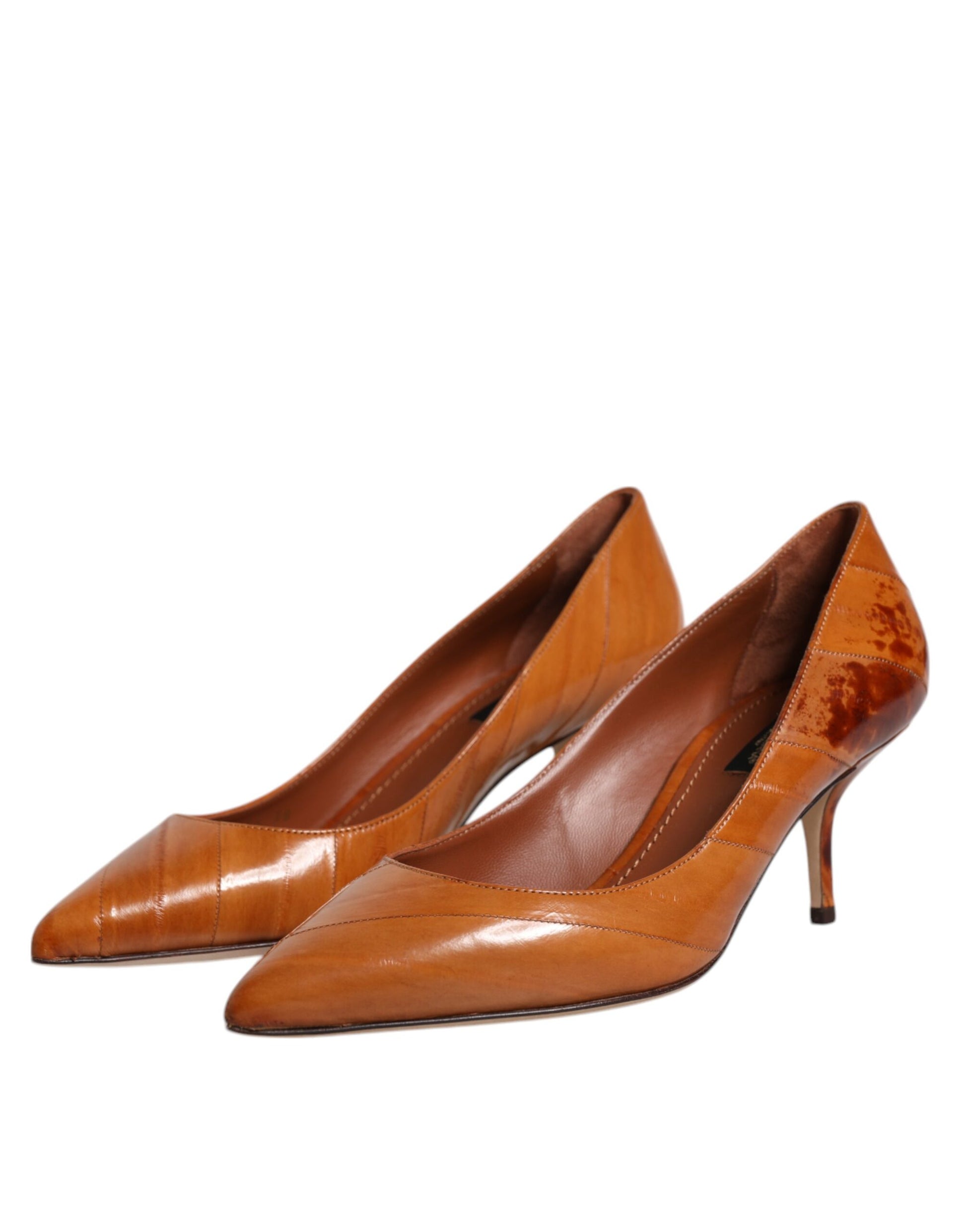 Dolce & Gabbana Brown Mid Heel for Women side view
