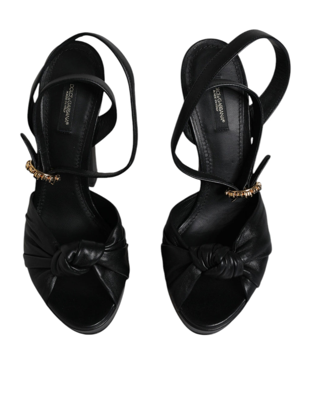 Dolce & Gabbana Black Strap Ons for Women detail view