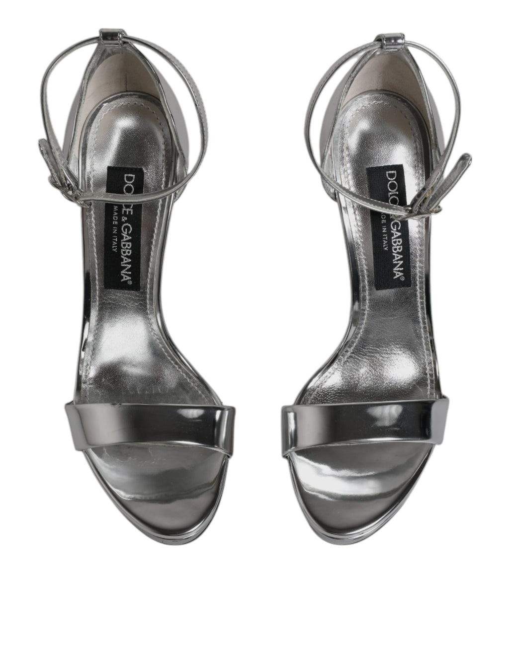 Dolce & Gabbana Silver Stiletto Heels for Women detail view