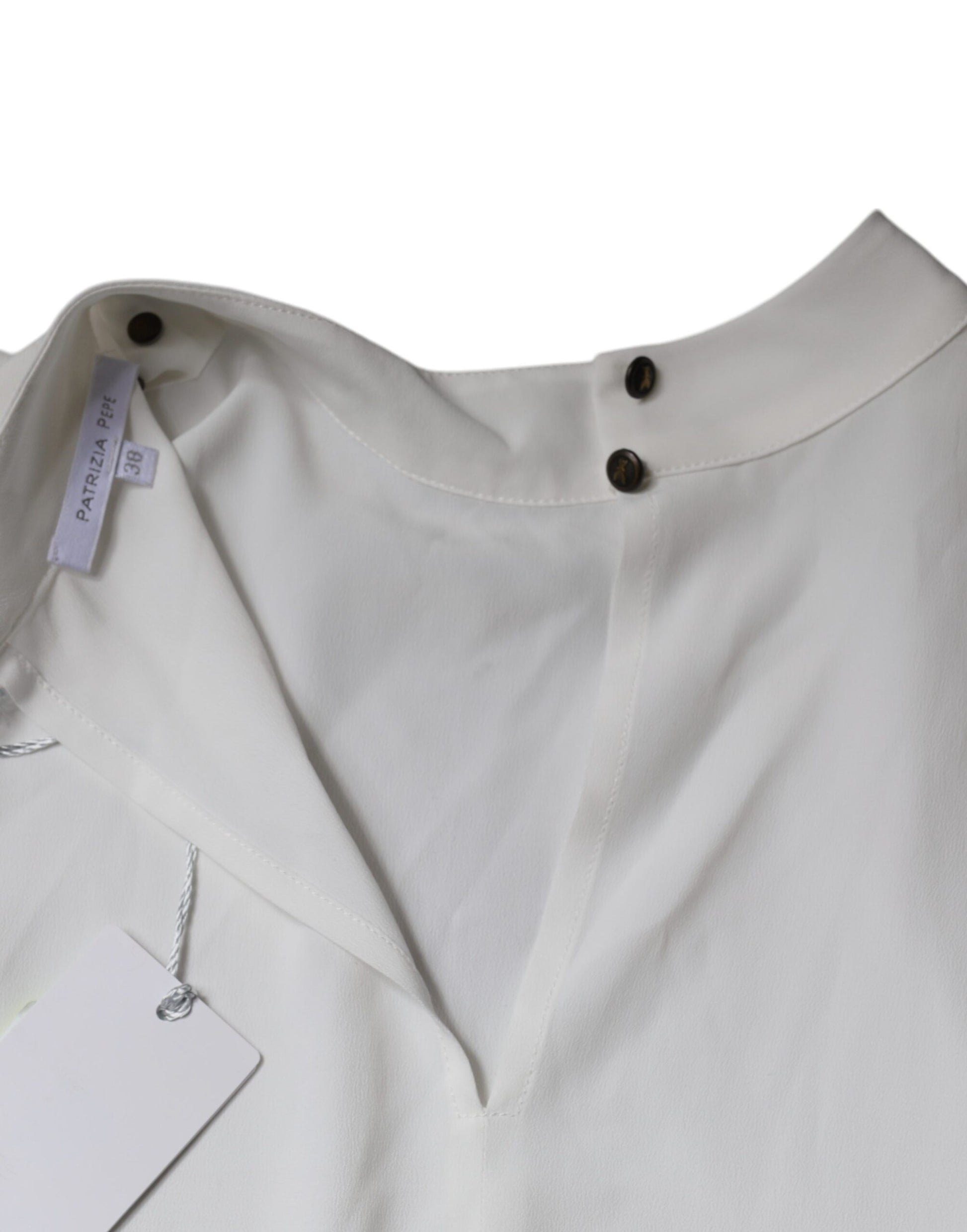 Patrizia Pepe White Sleeveless T-Shirt for Women additional view