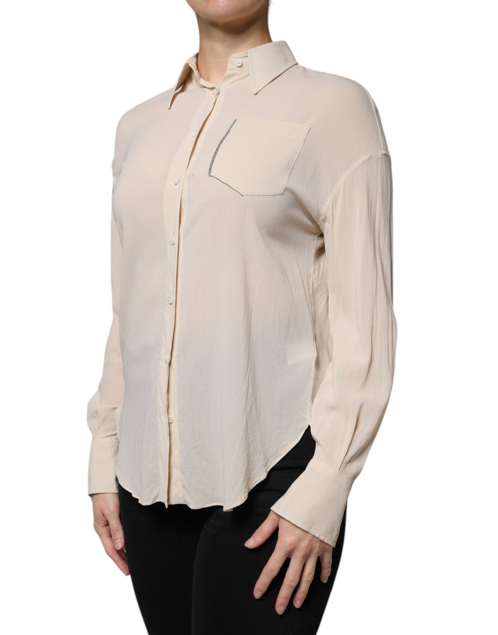Brunello Cucinelli Beige Blouse for Women detail view