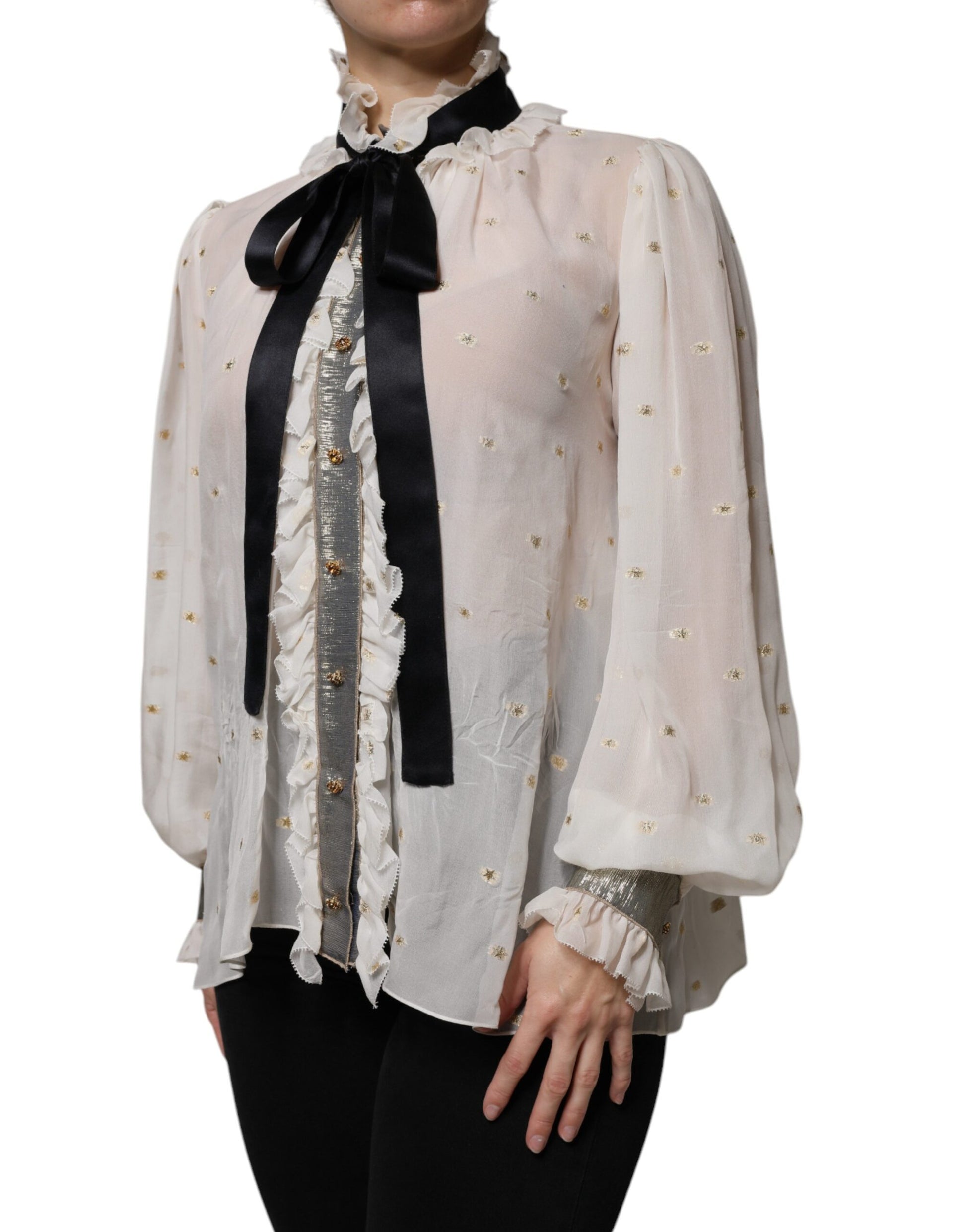 Dolce & Gabbana White Blouse for Women detail view
