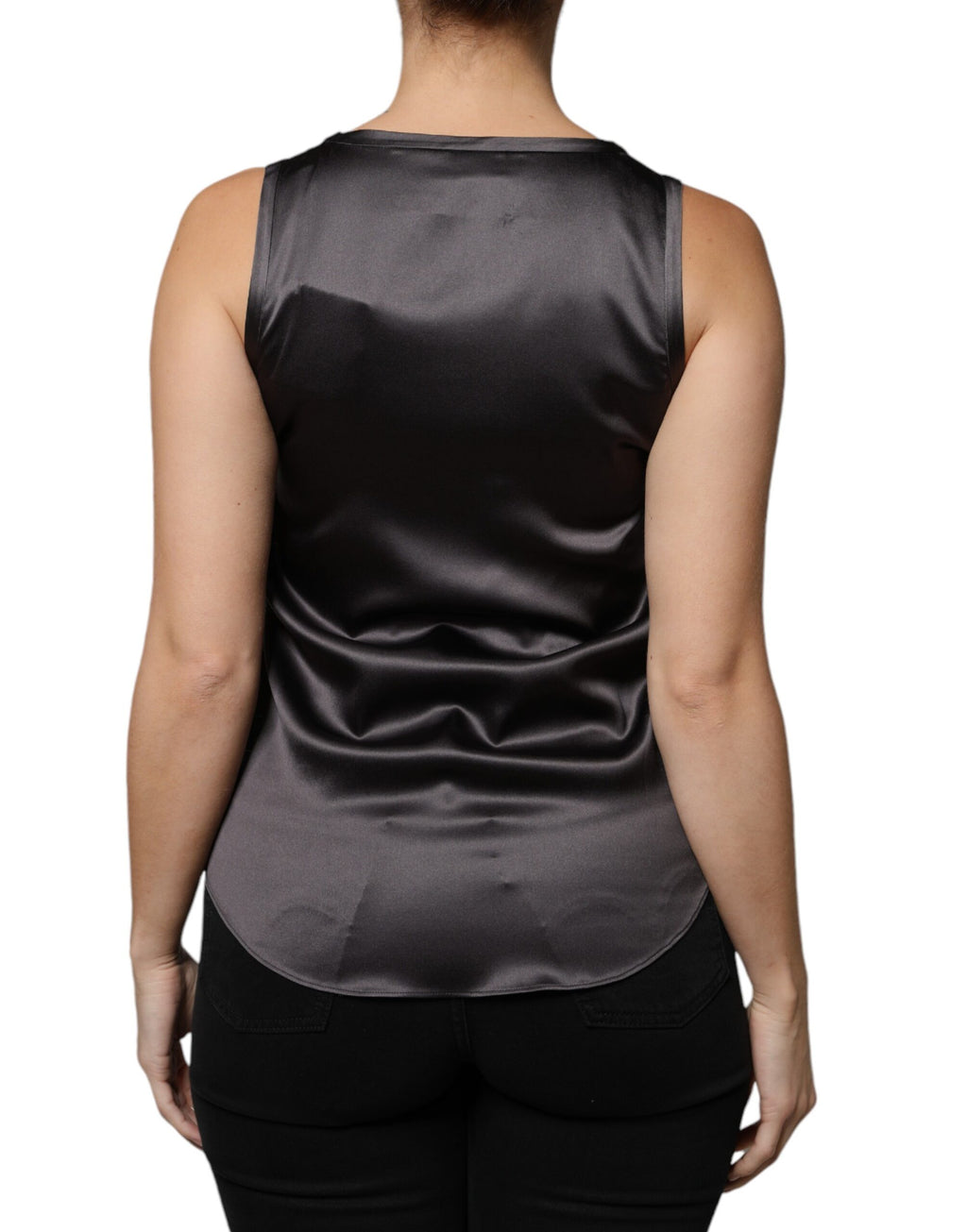 Brunello Cucinelli Black Tank Tops T for Women side view