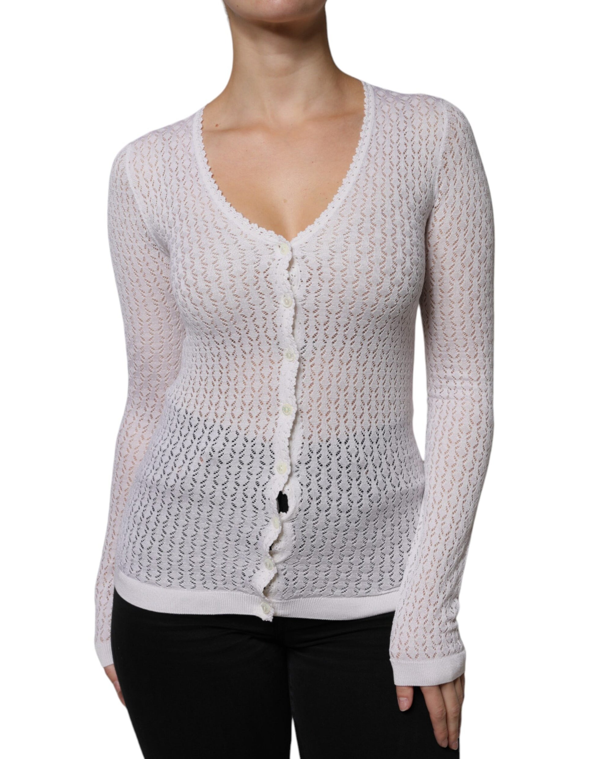 Dolce & Gabbana White Cardigan for Women