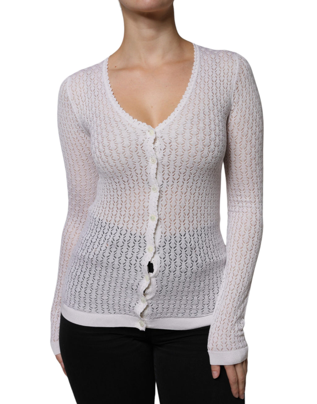 Dolce & Gabbana White Cardigan for Women alternate view