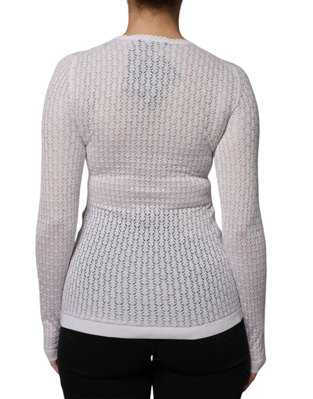 Dolce & Gabbana White Cardigan for Women side view