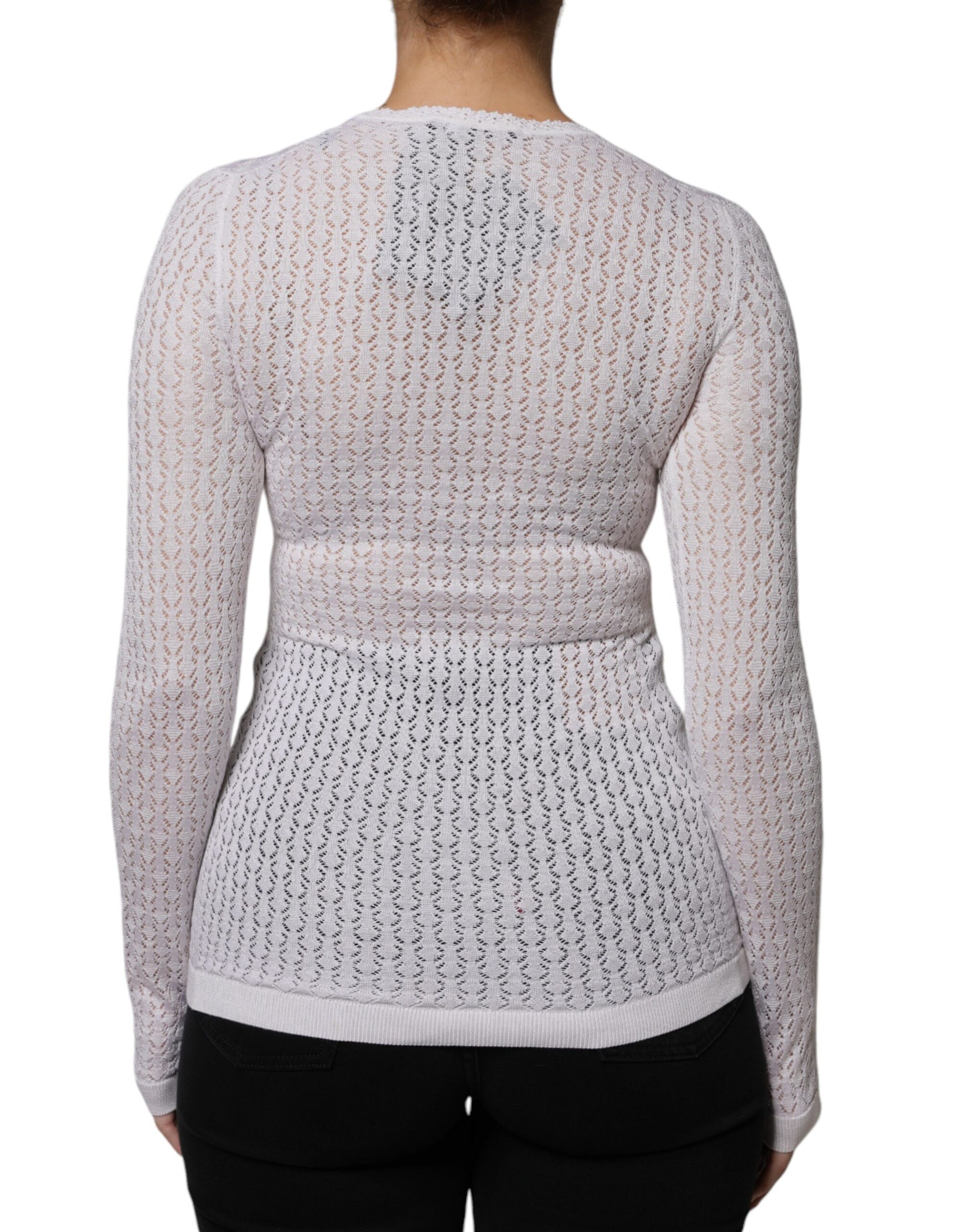 Dolce & Gabbana White Cardigan for Women side view