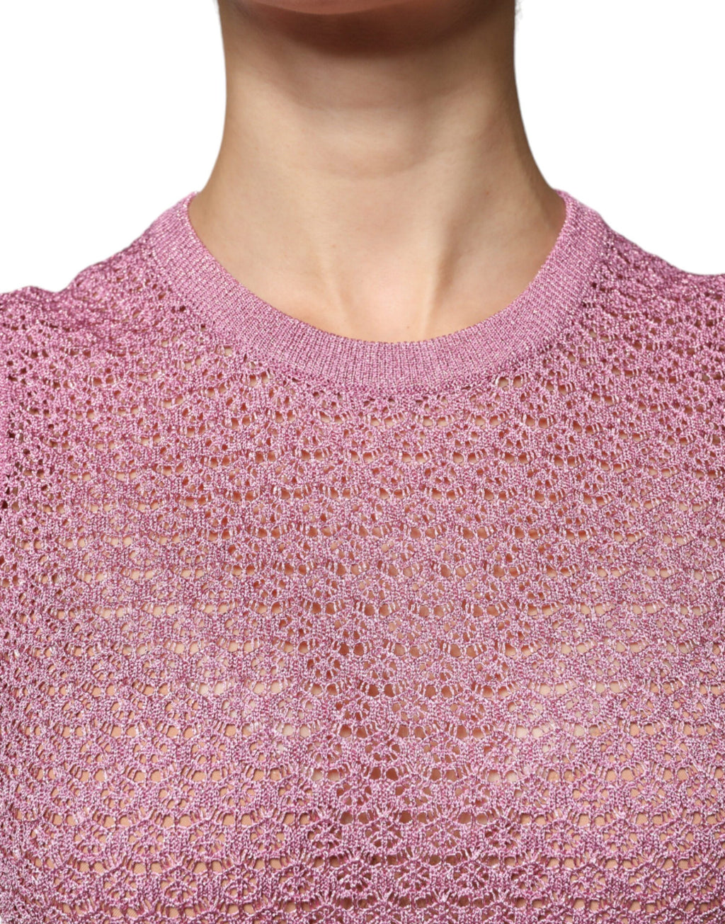 Dolce & Gabbana Pink Sleeveless T-Shirt for Women additional view