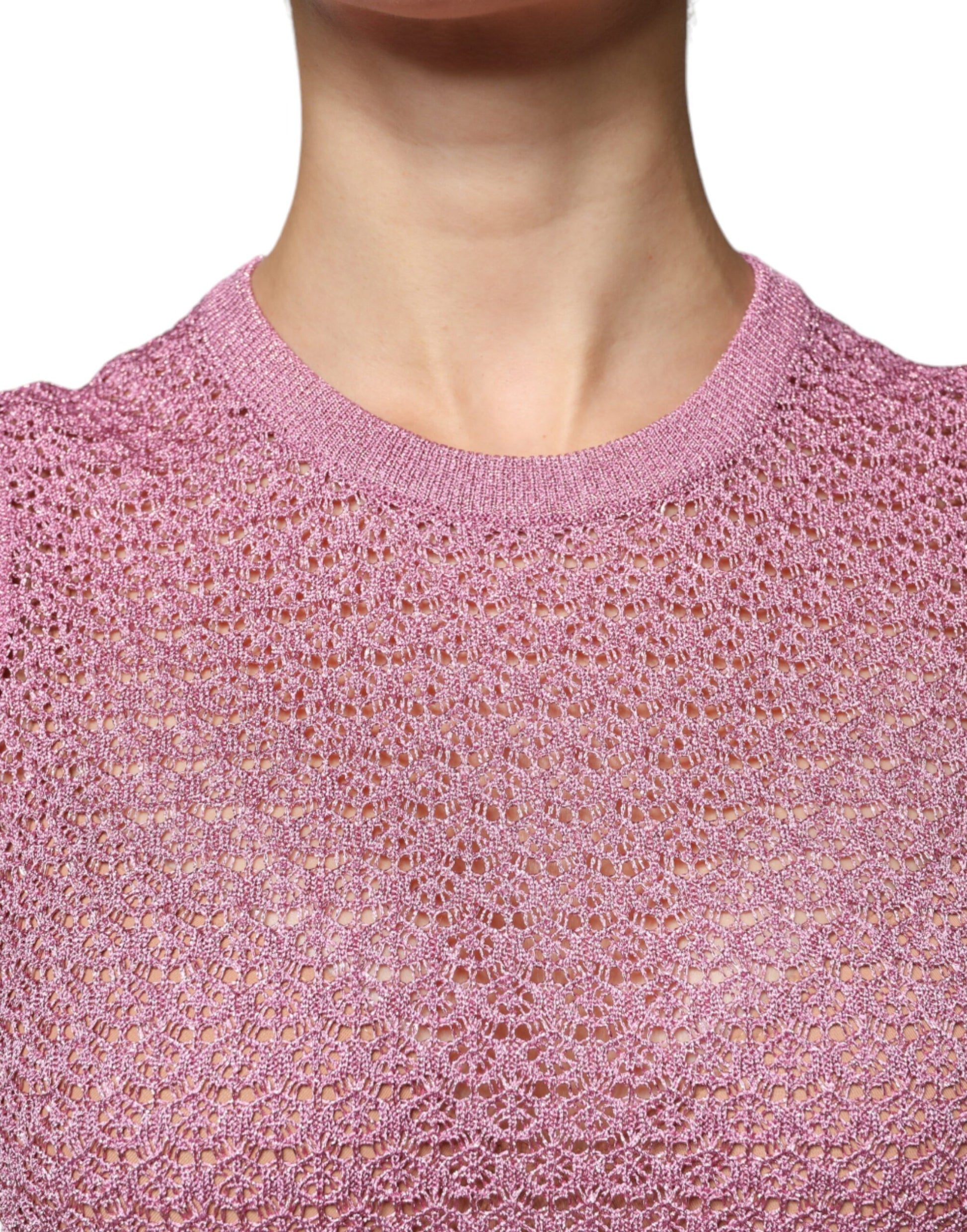 Dolce & Gabbana Pink Sleeveless T-Shirt for Women additional view