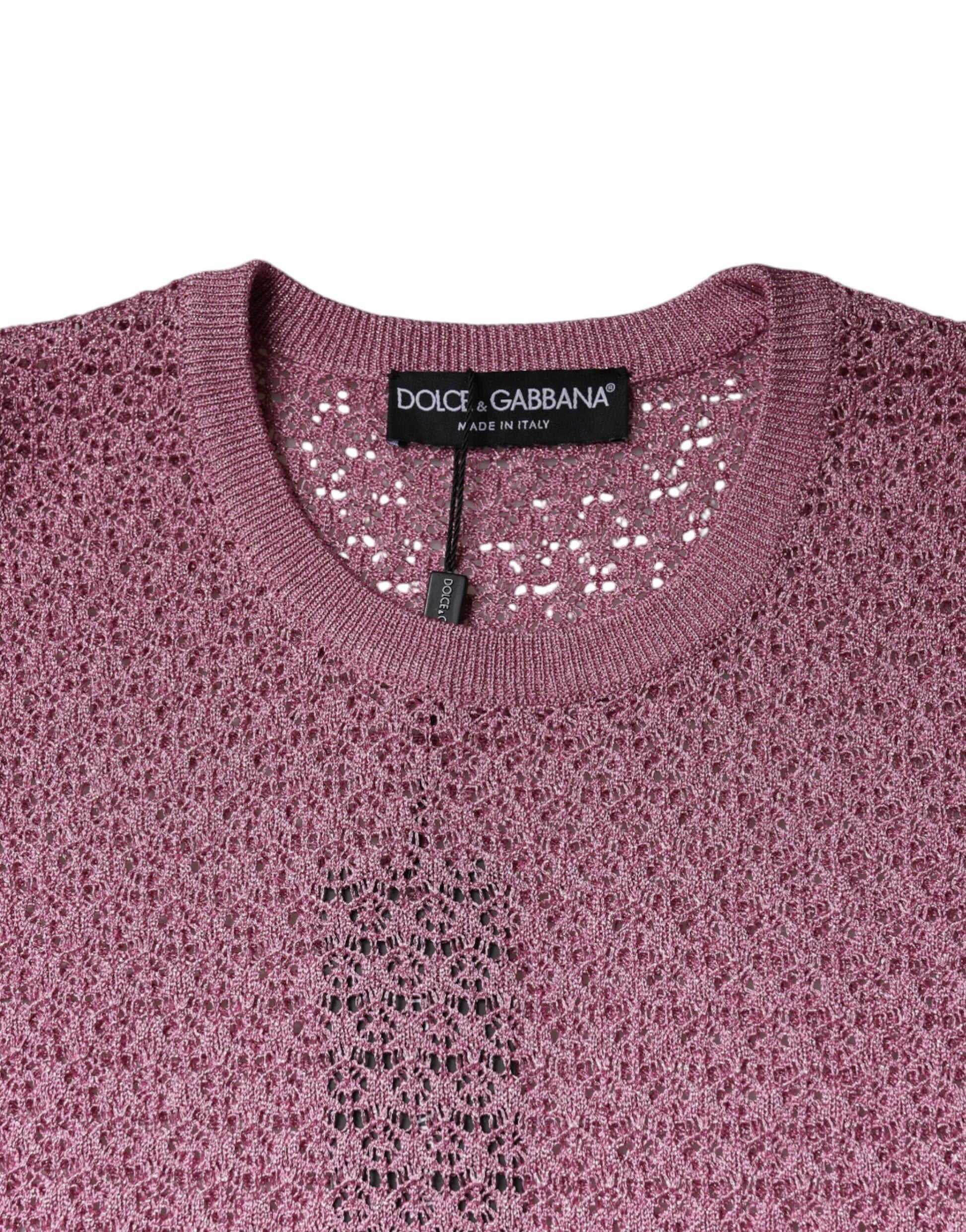 Dolce & Gabbana Pink Sleeveless T-Shirt for Women additional view