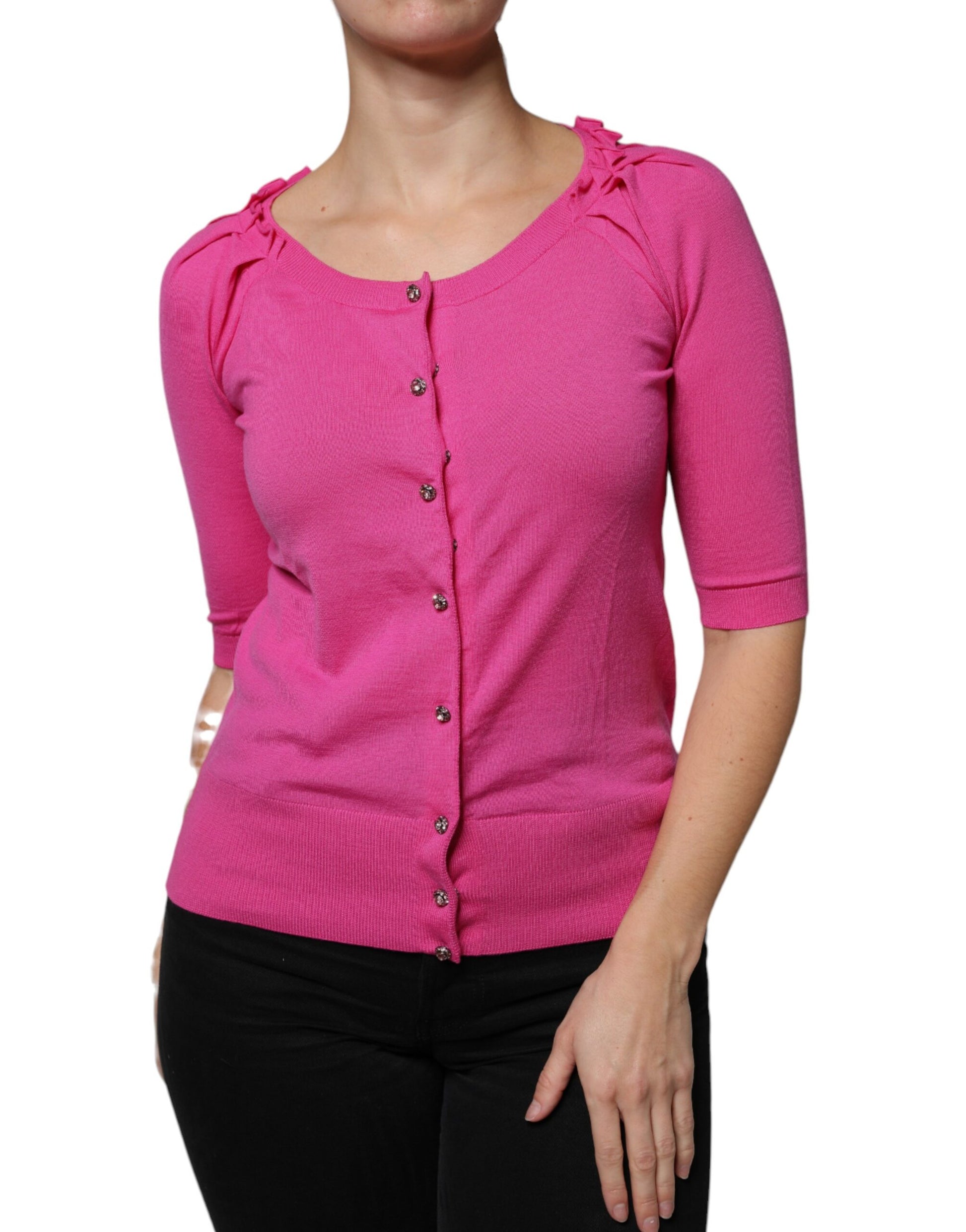 Dolce & Gabbana Pink Cardigan for Women alternate view