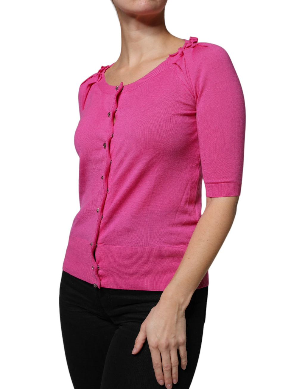 Dolce & Gabbana Pink Cardigan for Women detail view