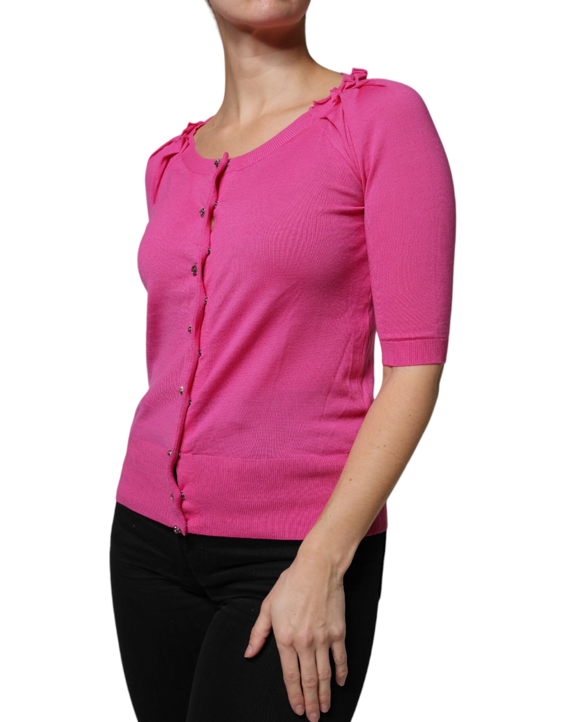 Dolce & Gabbana Pink Cardigan for Women detail view