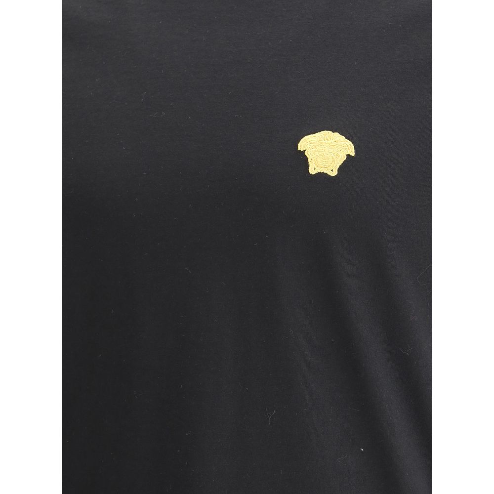 Versace Black T-Shirt for Men detail view