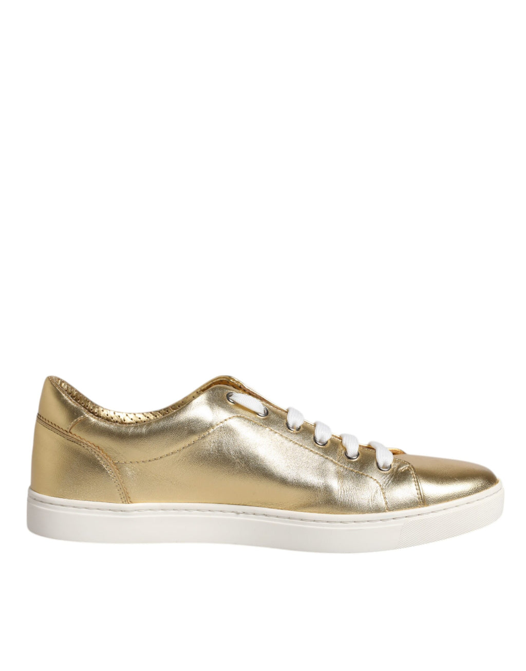 Dolce & Gabbana Gold Low Top Sneakers for Men