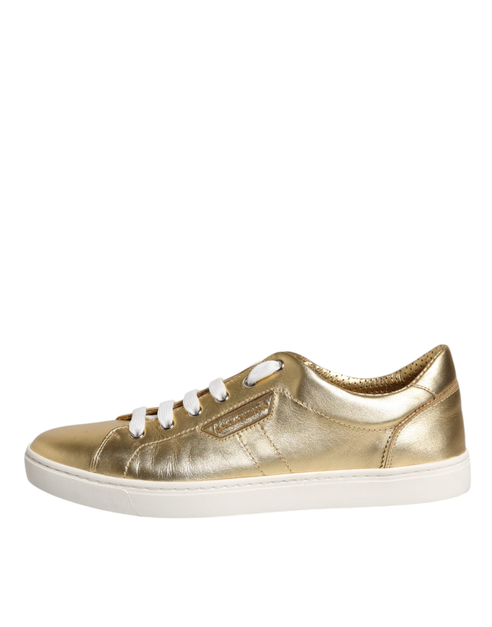 Dolce & Gabbana Gold Low Top Sneakers for Men additional view