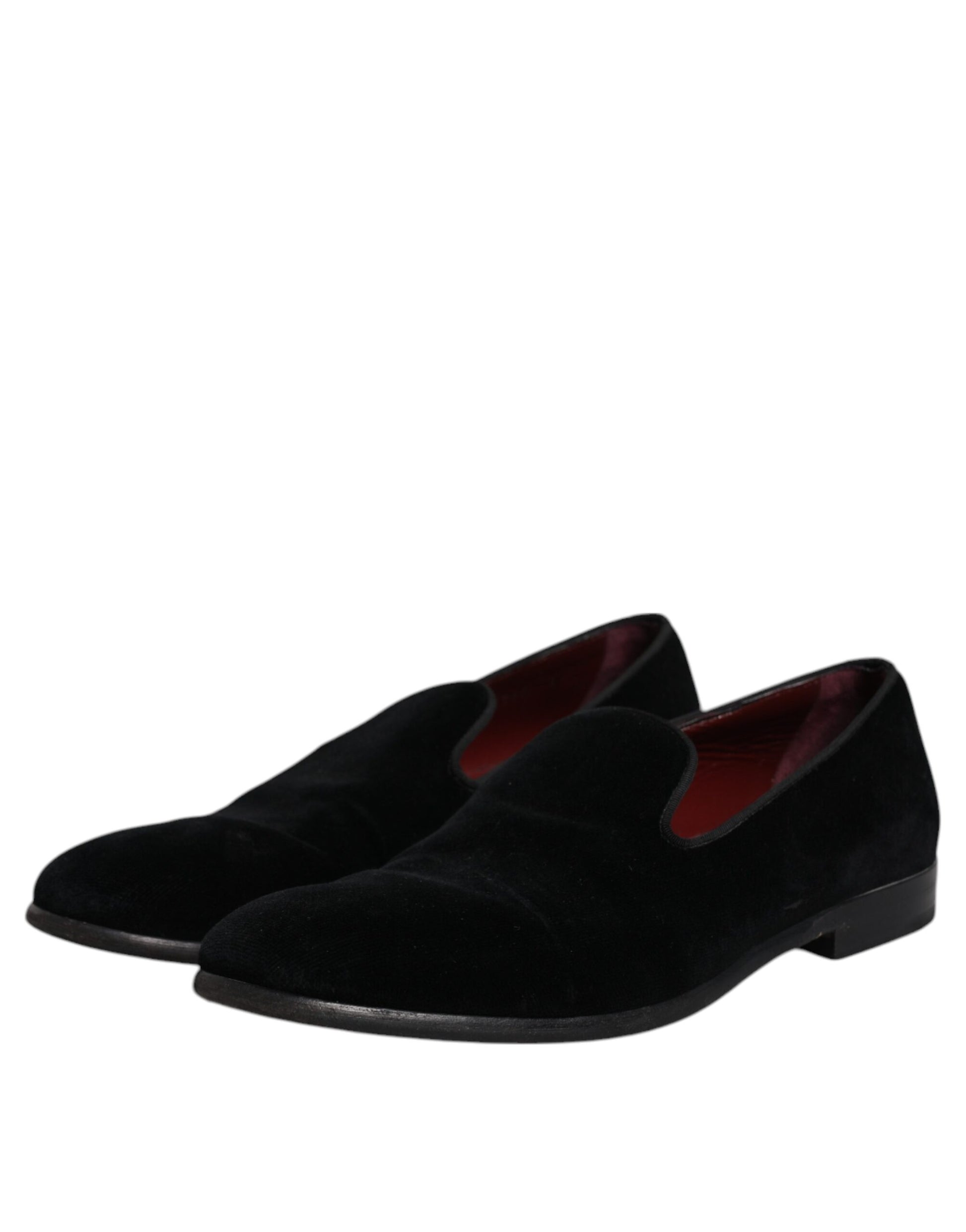 Dolce & Gabbana Black Slip On Loafers for Men detail view