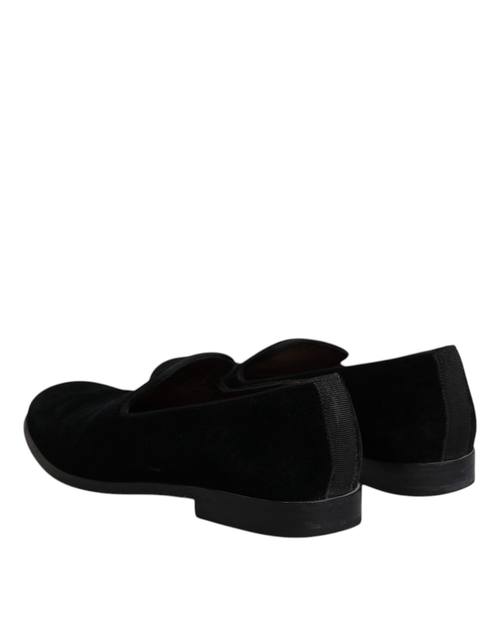 Dolce & Gabbana Black Slip On Loafers for Men side view
