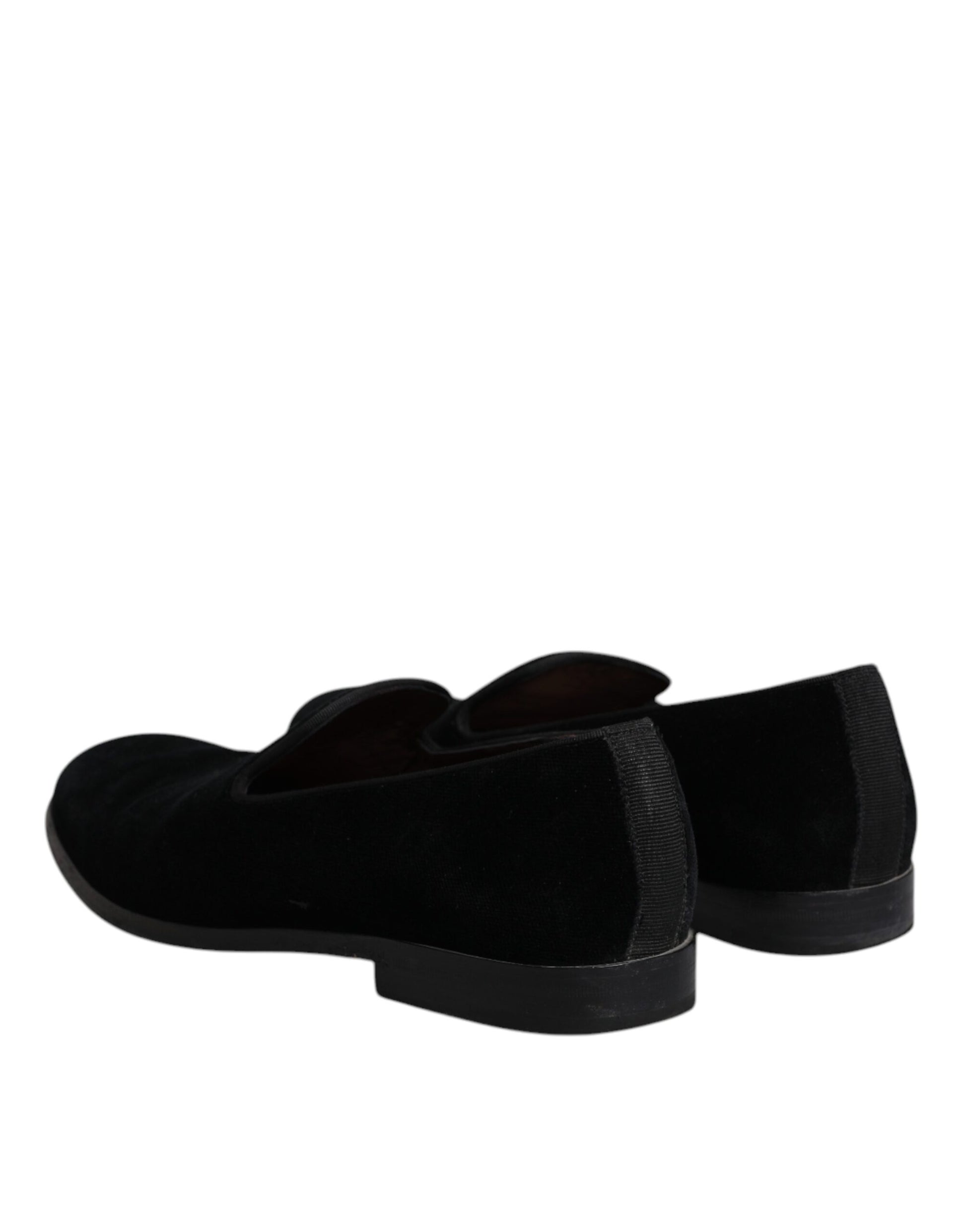 Dolce & Gabbana Black Slip On Loafers for Men side view