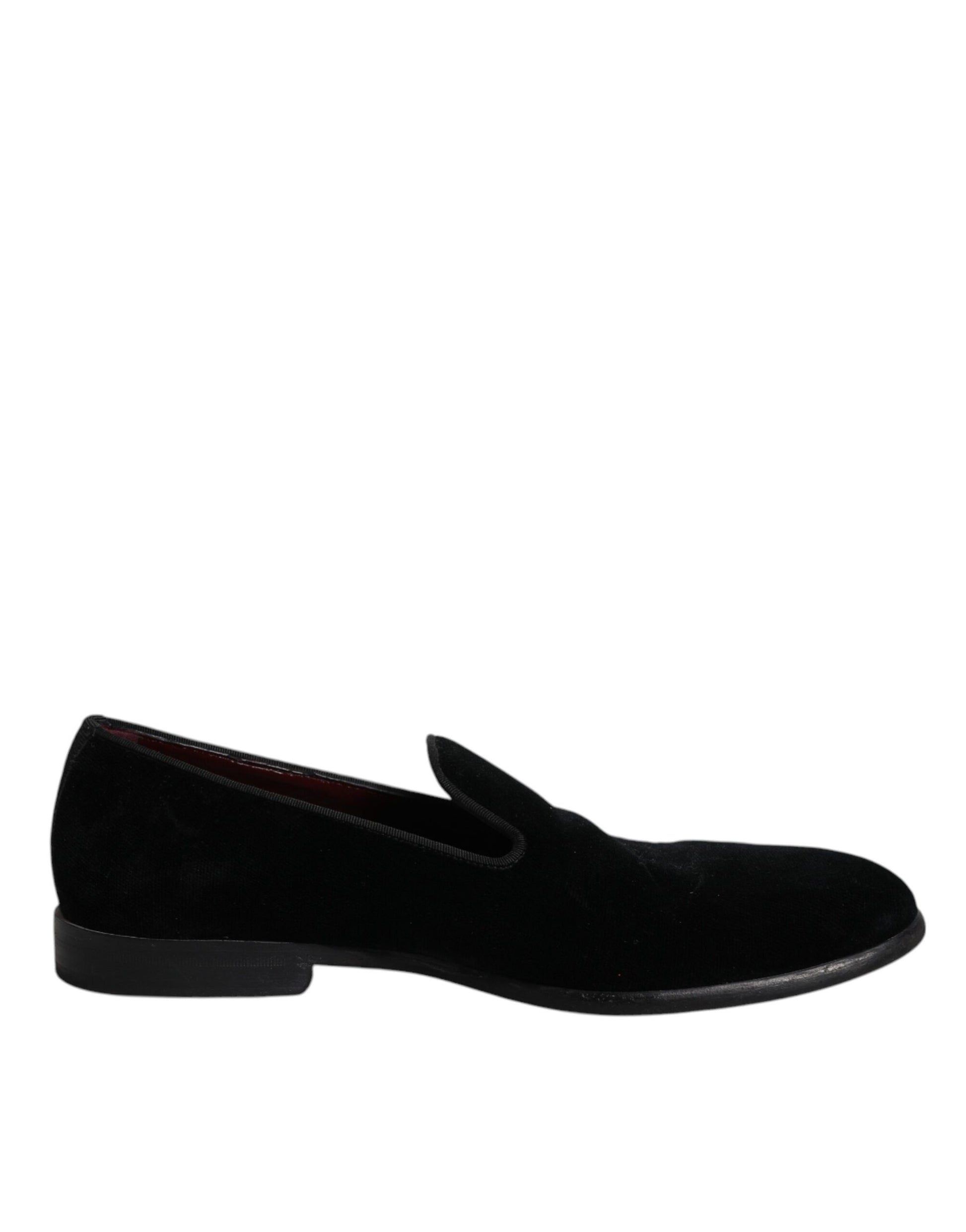 Dolce & Gabbana Black Slip On Loafers for Men
