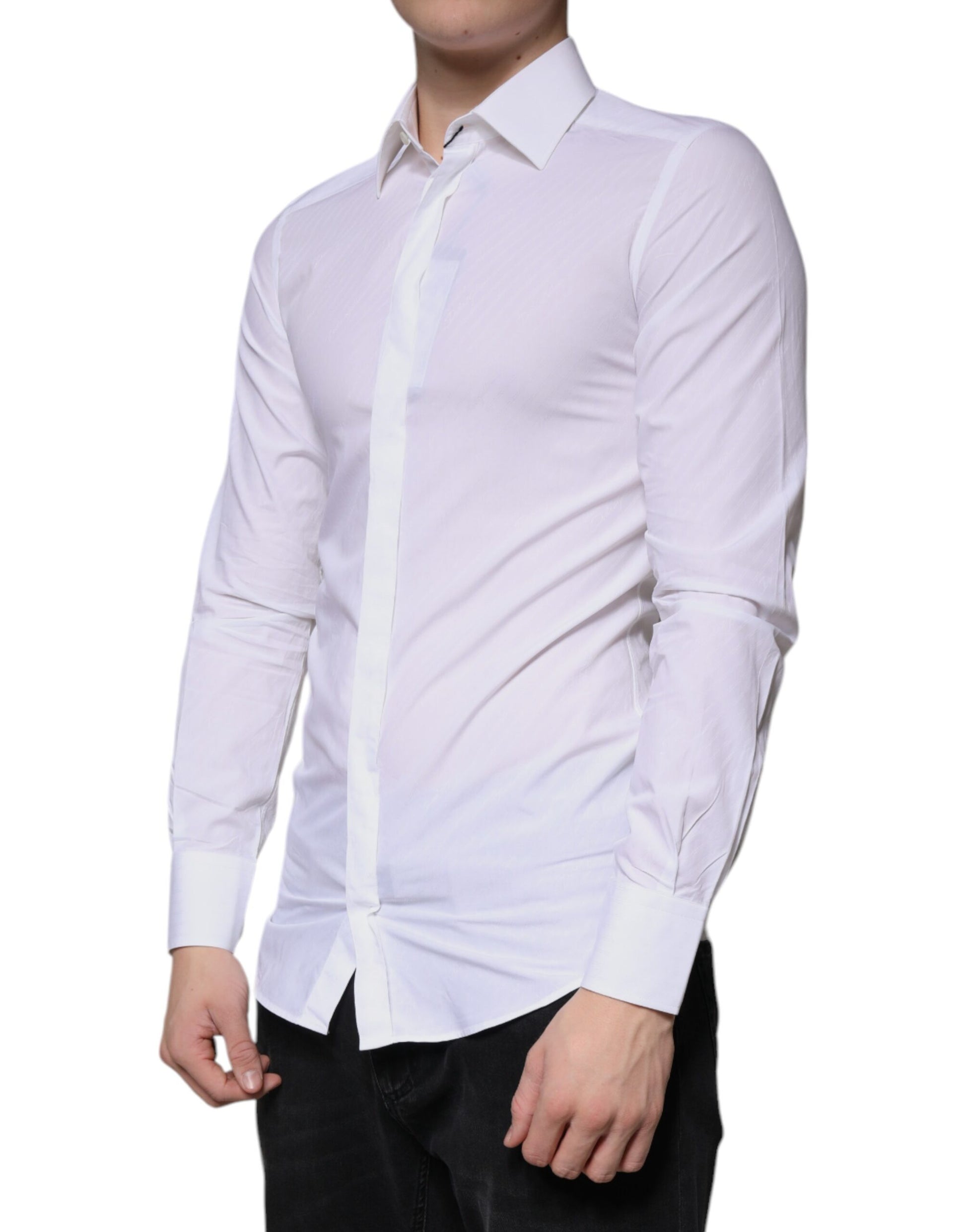 Dolce & Gabbana White Dress Shirt for Men detail view