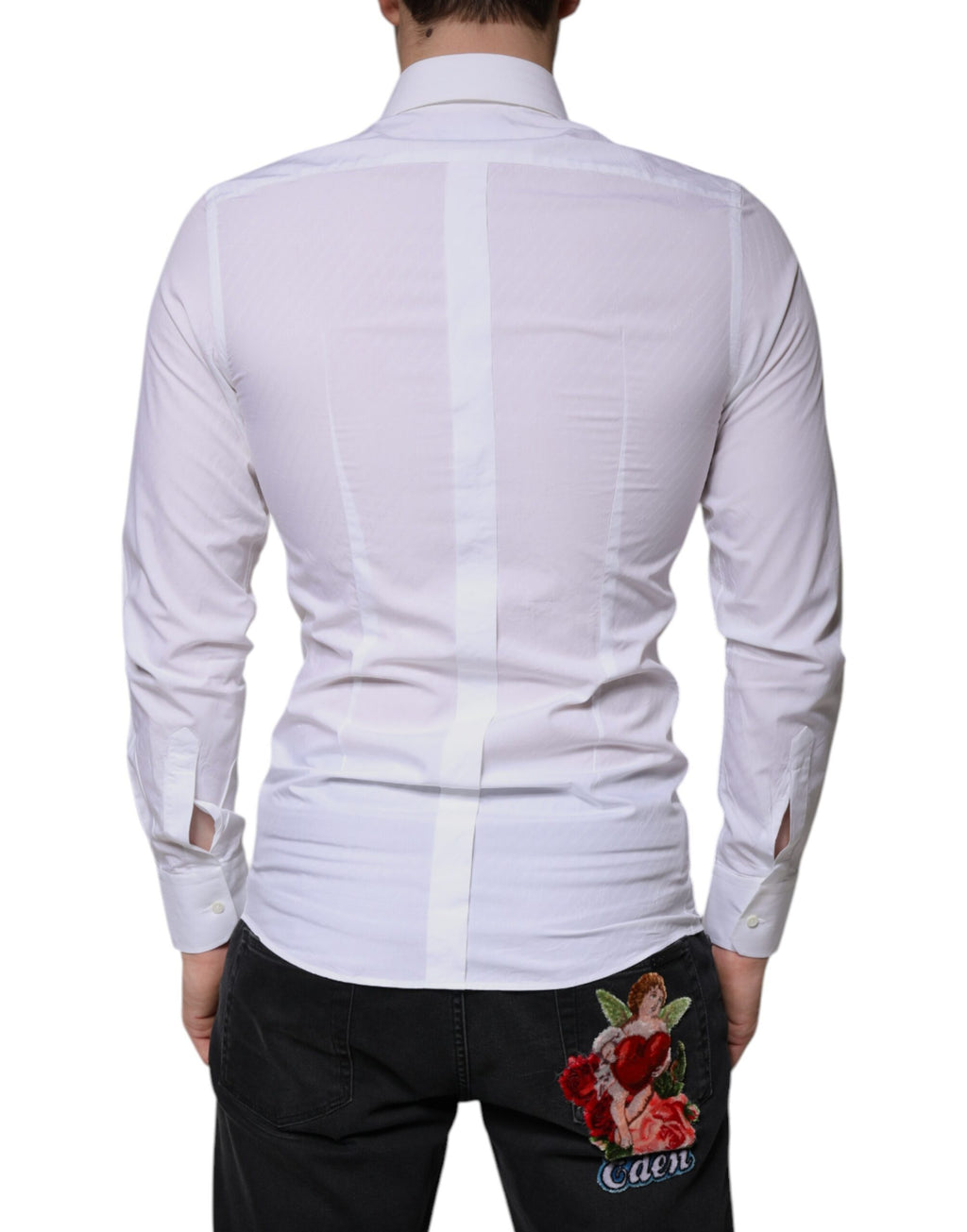 Dolce & Gabbana White Dress Shirt for Men side view