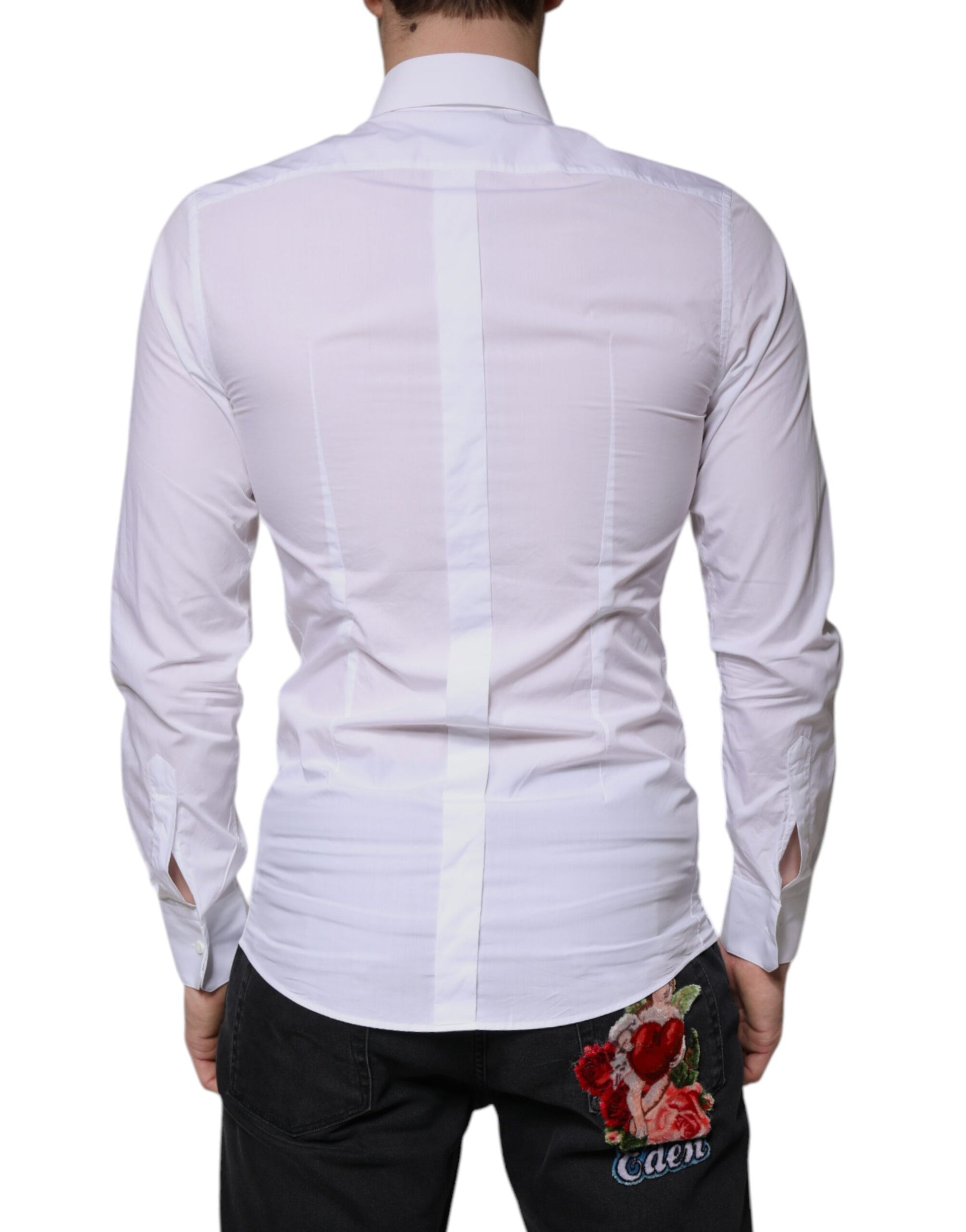 Dolce & Gabbana White Dress Shirt for Men side view