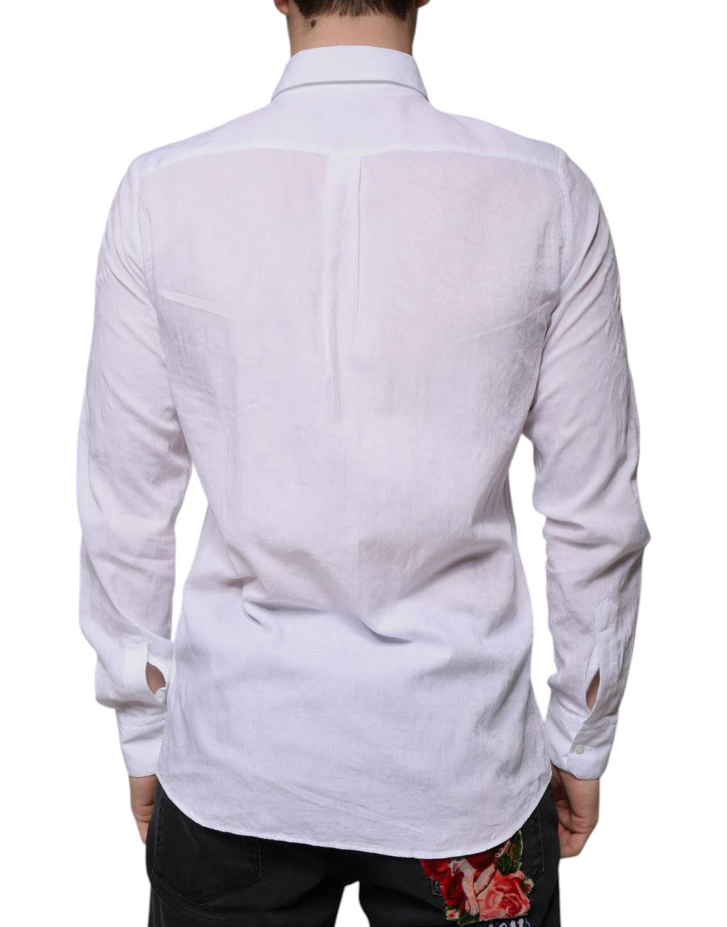 Dolce & Gabbana White Dress Shirt for Men side view