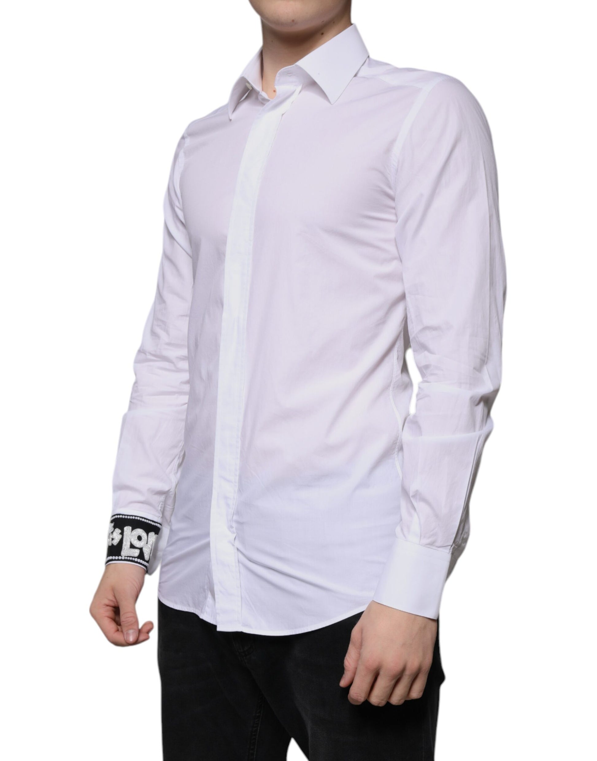 Dolce & Gabbana White Dress Shirt for Men detail view