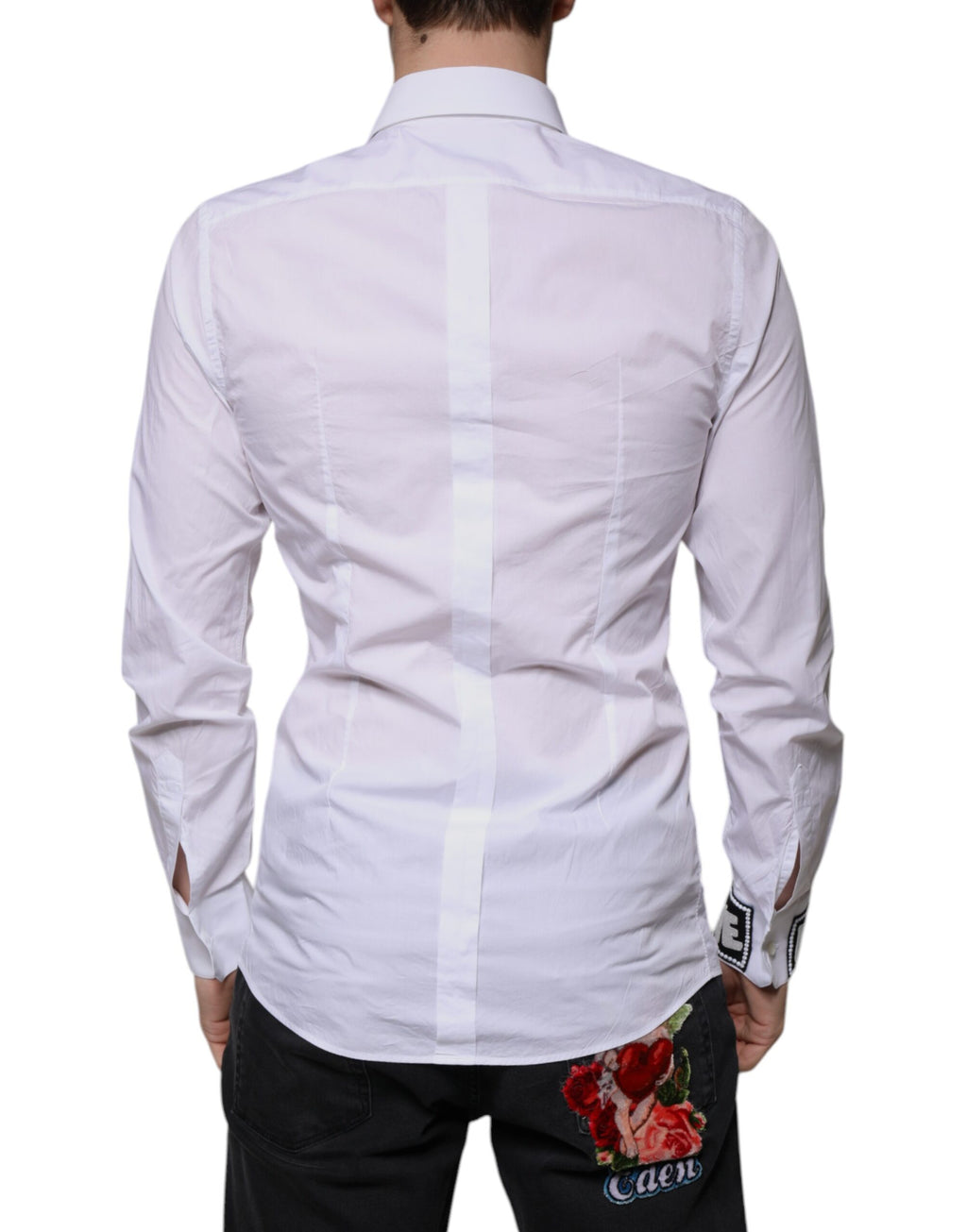Dolce & Gabbana White Dress Shirt for Men side view