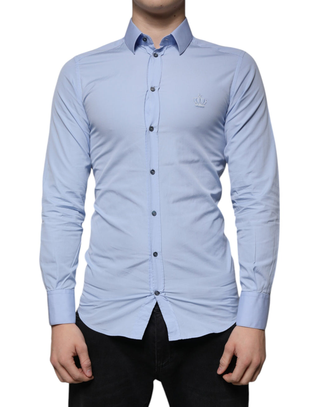 Dolce & Gabbana Blue Dress Shirt for Men