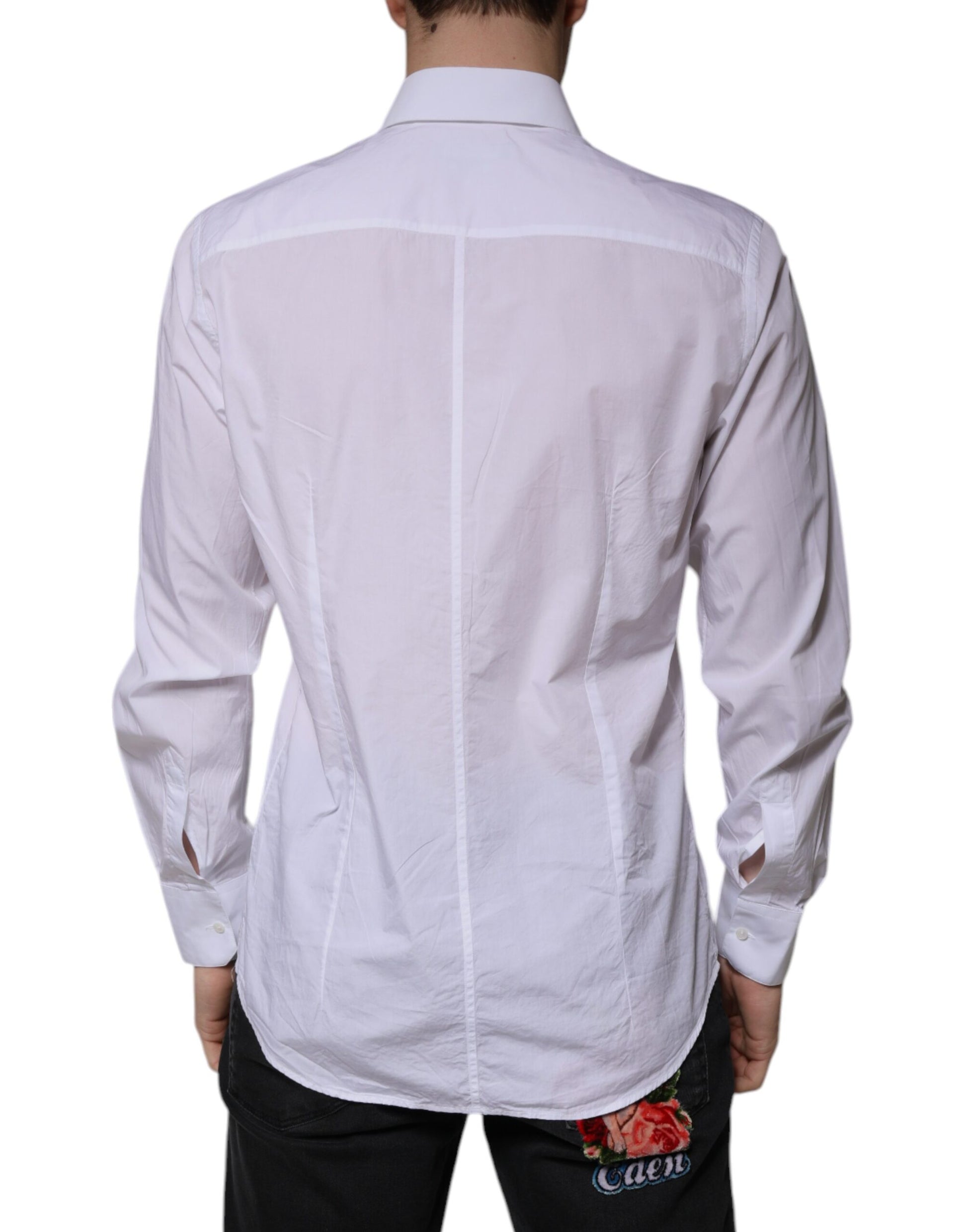 Dolce & Gabbana White Dress Shirt for Men side view