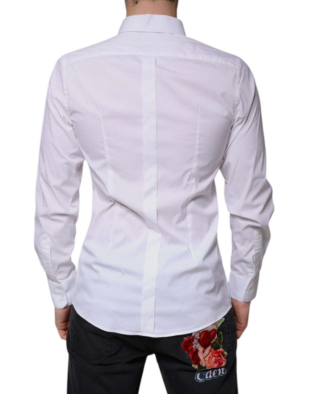 Dolce & Gabbana White Dress Shirt for Men side view