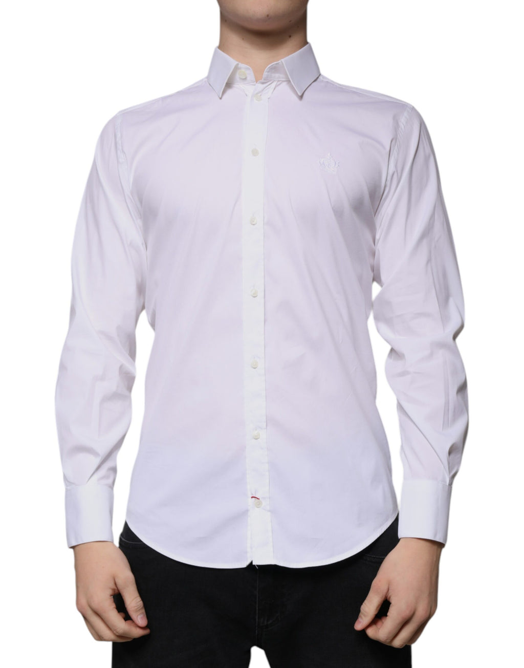 Chemise habillée Dolce & Gabbana en mélange de coton blanc modèle MARTINI